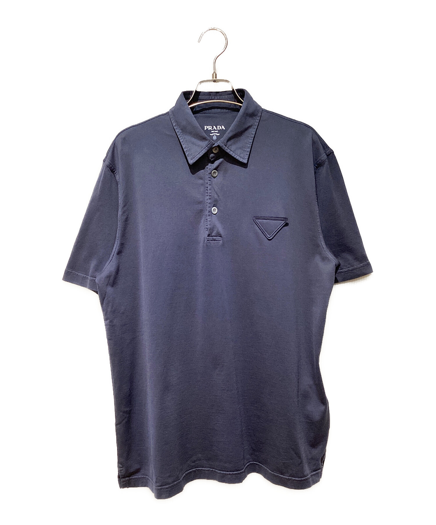中古・古着通販】PRADA (プラダ) トライアングルパッチポロシャツ 