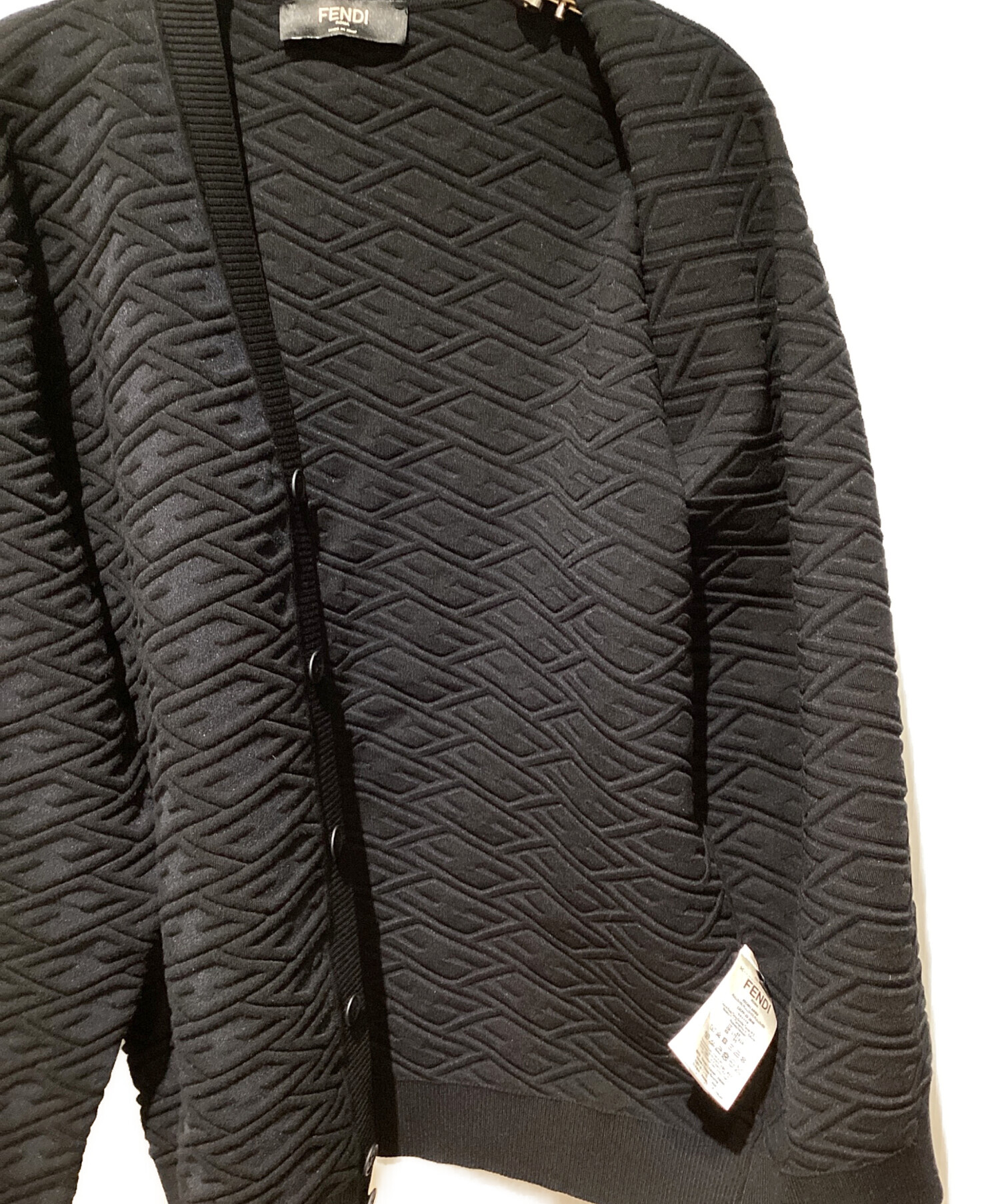 中古・古着通販】FENDI (フェンディ) ズッカ柄ジャガードカーディガン