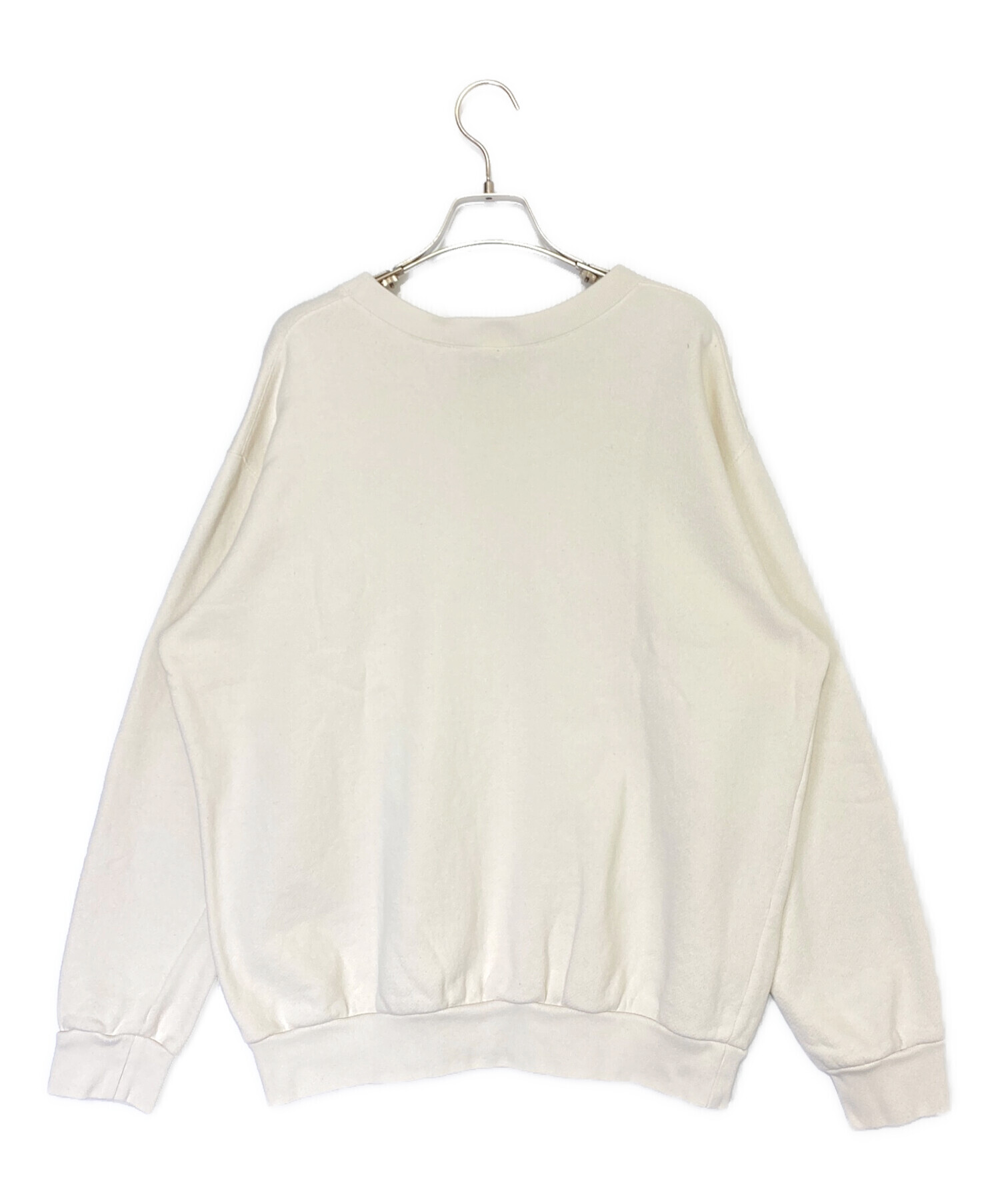 GUCCI トレーナー クリーム色 サイズ10 中古・古着通販】GUCCI (グッチ) スウェットロゴトレーナー ベージュ