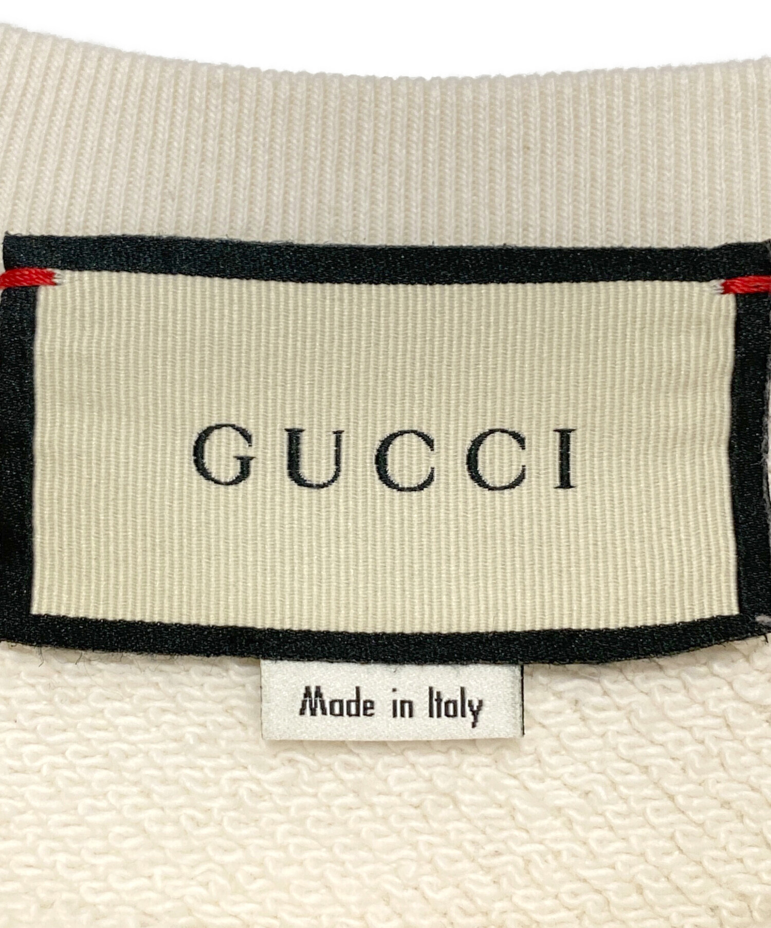 中古・古着通販】GUCCI (グッチ) スウェットロゴトレーナー ベージュ
