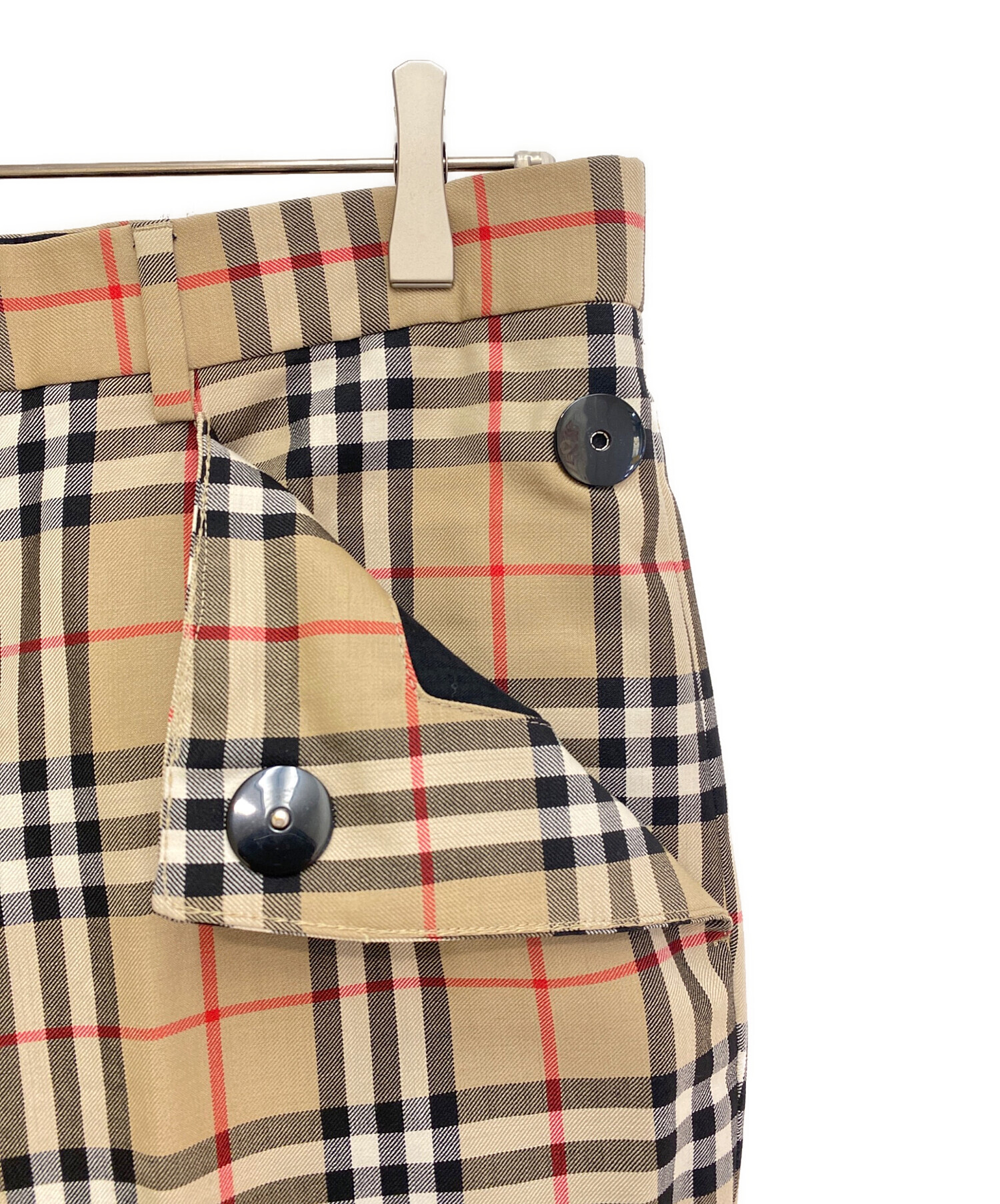 Burberry ブラウン チェック柄 スラックス Burberry ブラウン チェック柄 スラックス