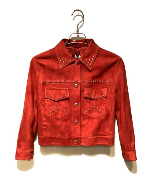 中古・古着通販】MIU MIU (ミュウミュウ) レザージャケット レッド