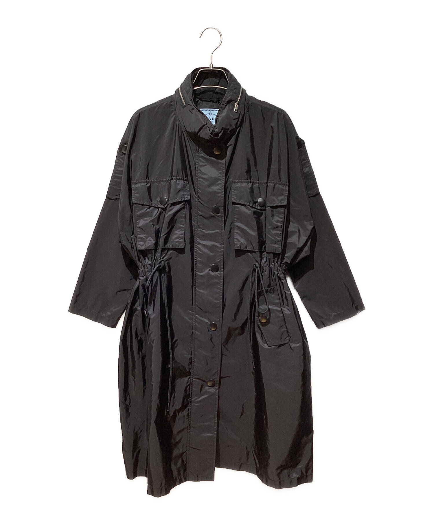 中古・古着通販】PRADA (プラダ) Nylon Collarless Coat（ナイロンノー 