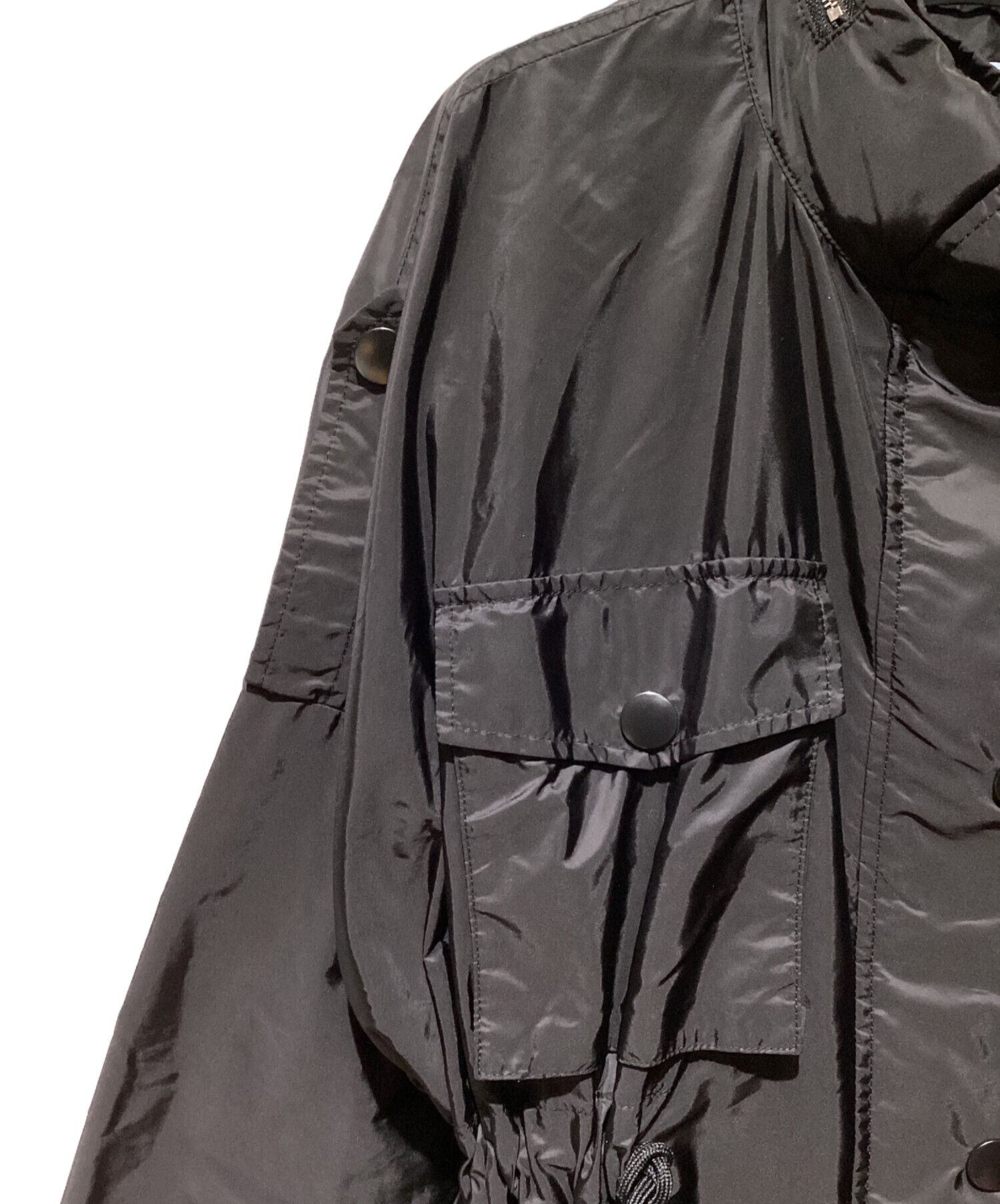 中古・古着通販】PRADA (プラダ) Nylon Collarless Coat（ナイロンノー 