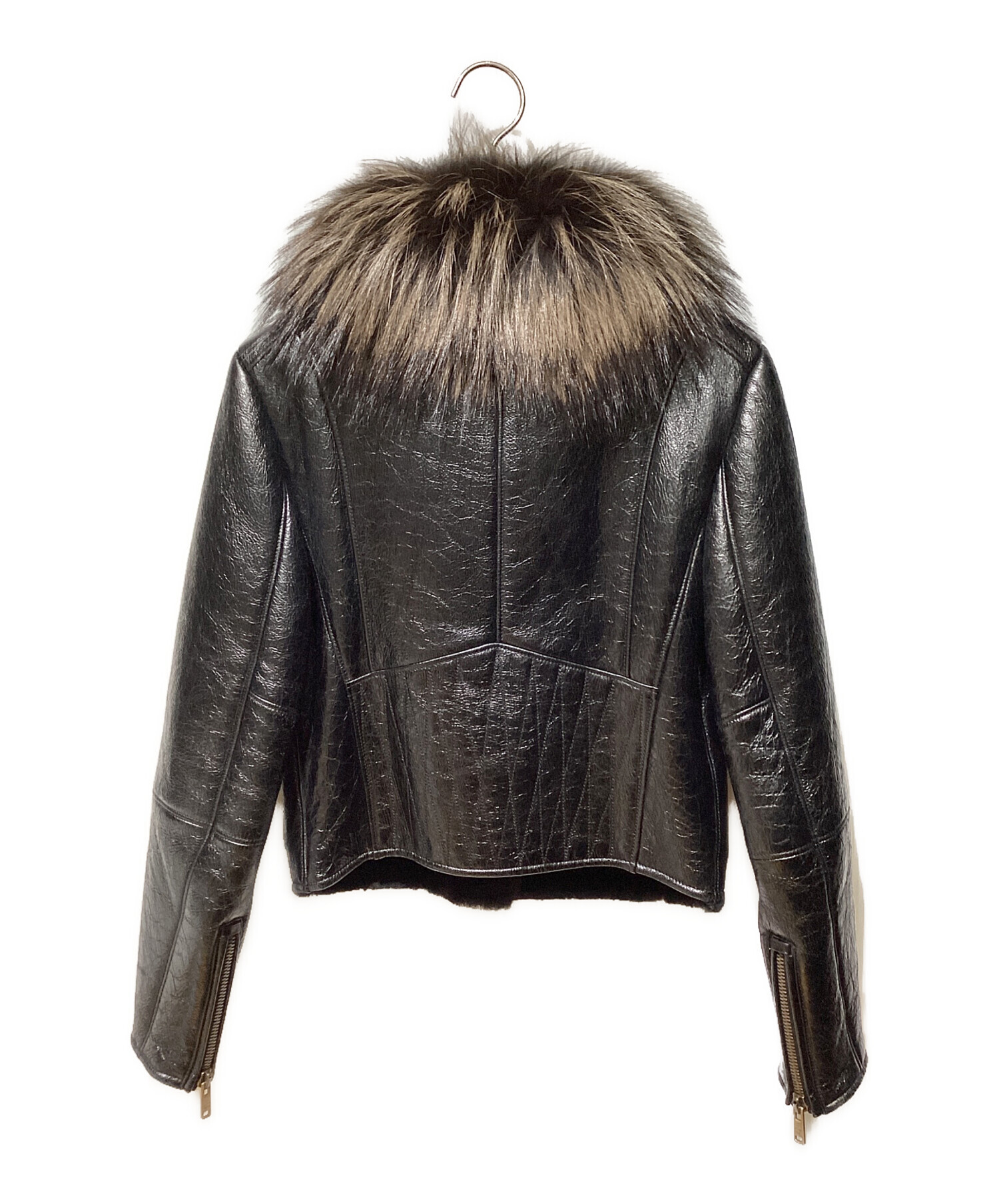 新品タグ付き未試着　OHGA FUR COAT ブラック Acne Studios - フェイクファーベルト付きコート - ブラック