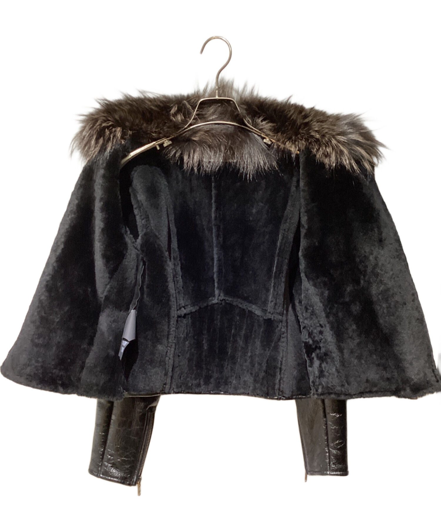 中古・古着通販】PRADA (プラダ) Fox Fur Leather Jacket（フォックス 