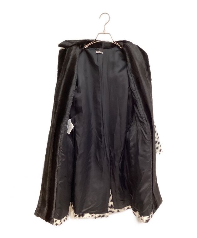 未使用級【ミュウミュウ】ロングコートン　ダルメシアン ファーコート 未使用級【ミュウミュウ】ロングコートン ダルメシアン ファーコート