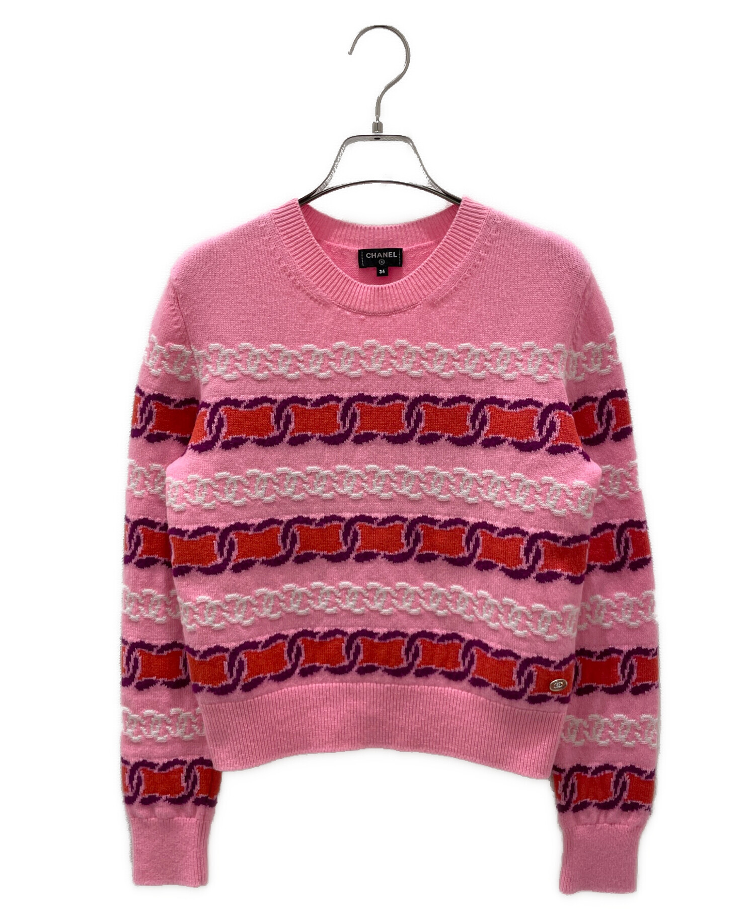 中古・古着通販】CHANEL (シャネル) カシミヤ混ココマークニット 