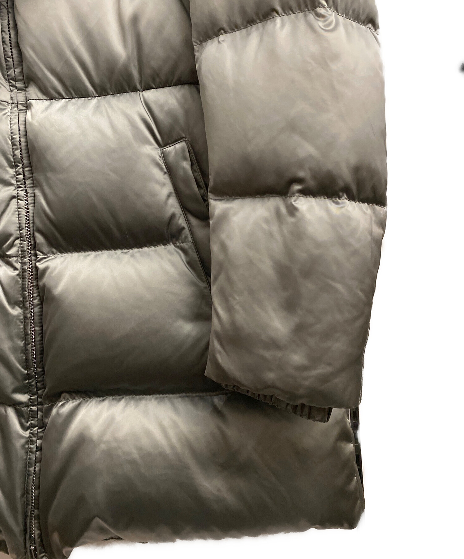 中古・古着通販】PRADA (プラダ) フォックスファーダウンコート カーキ