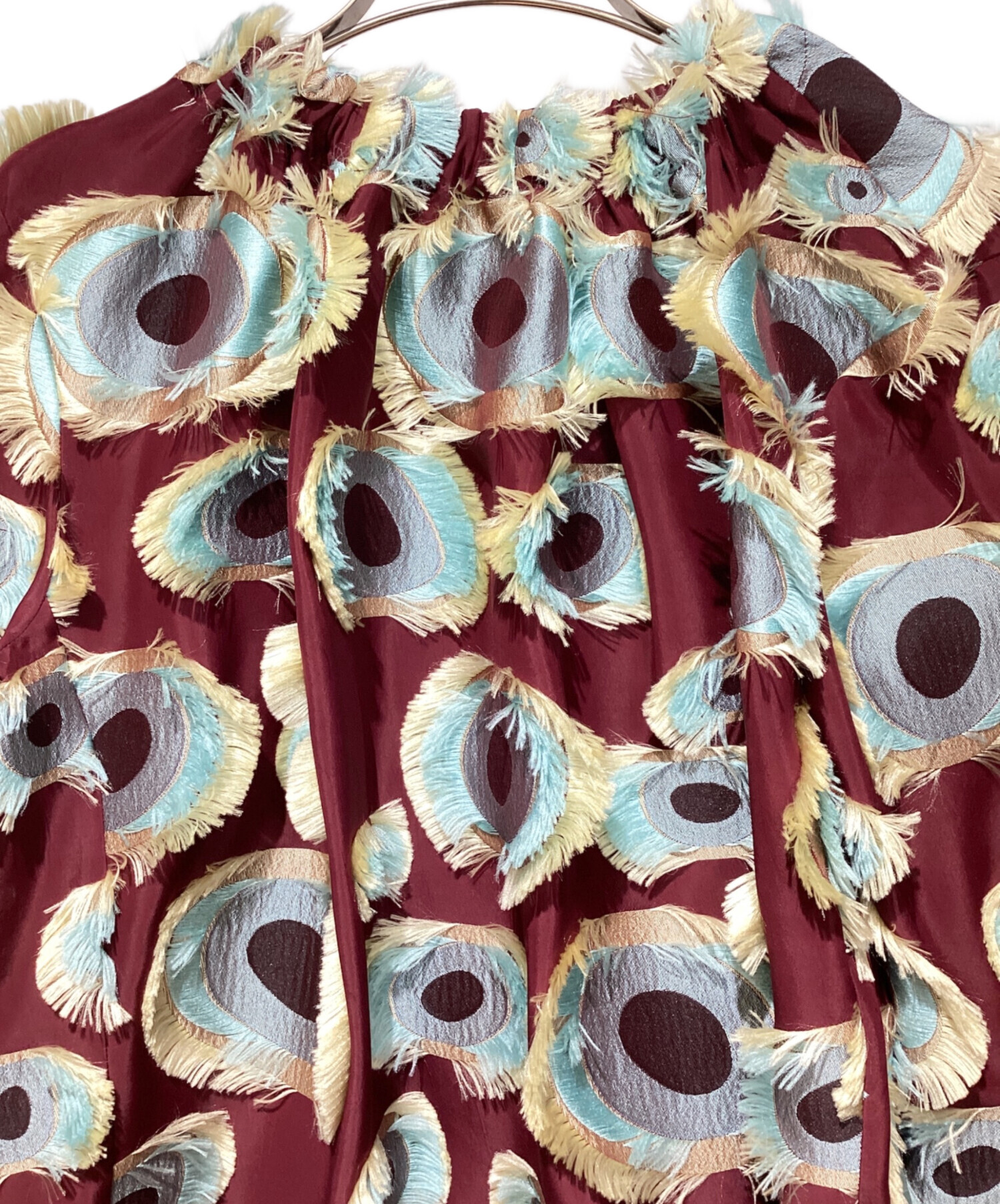 Colville フリンジ付き円形模様のトップス