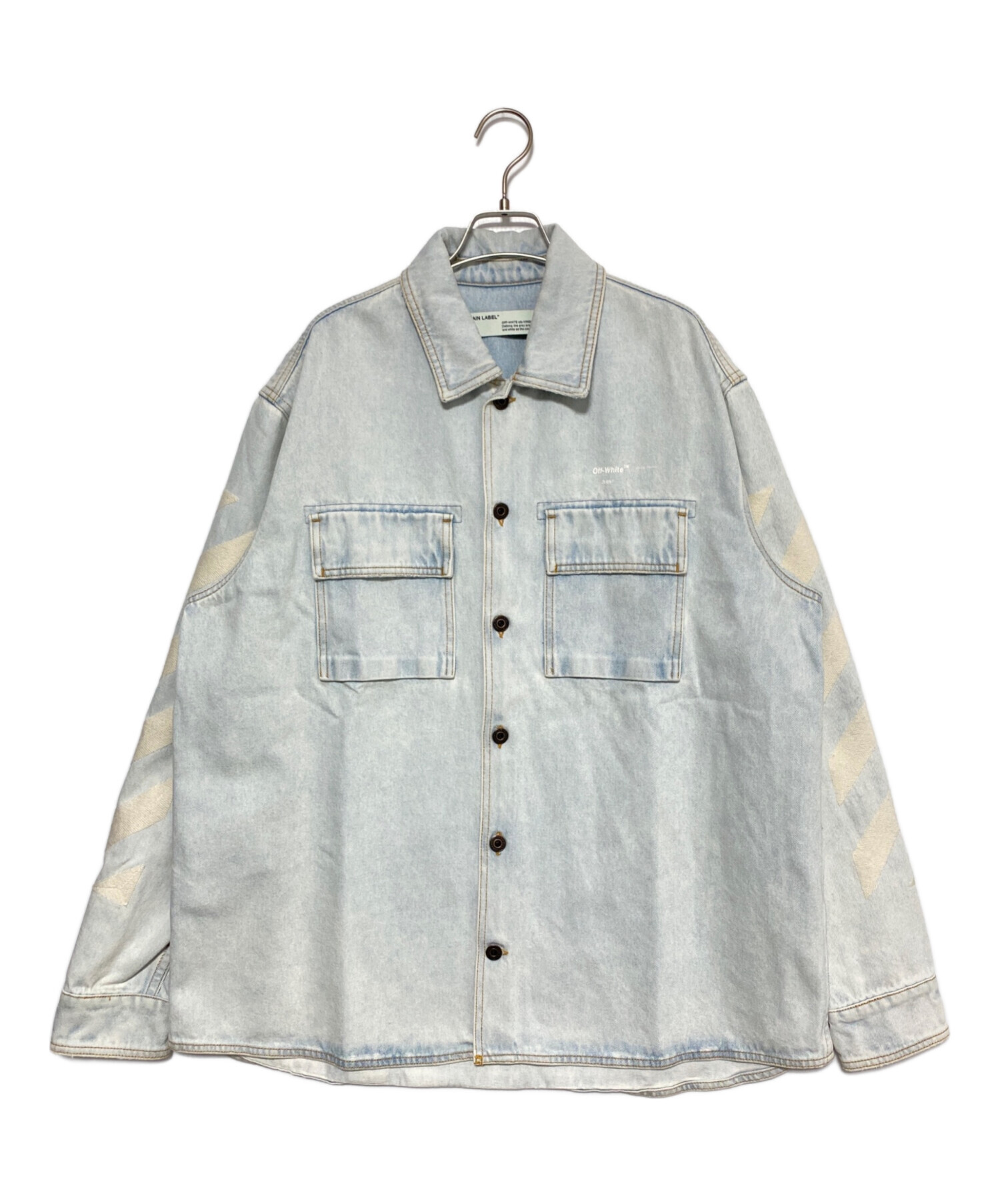 中古・古着通販】OFFWHITE (オフホワイト) デニムジャケット 中古・古着通販】OFFWHITE (オフホワイト) デニムジャケット
