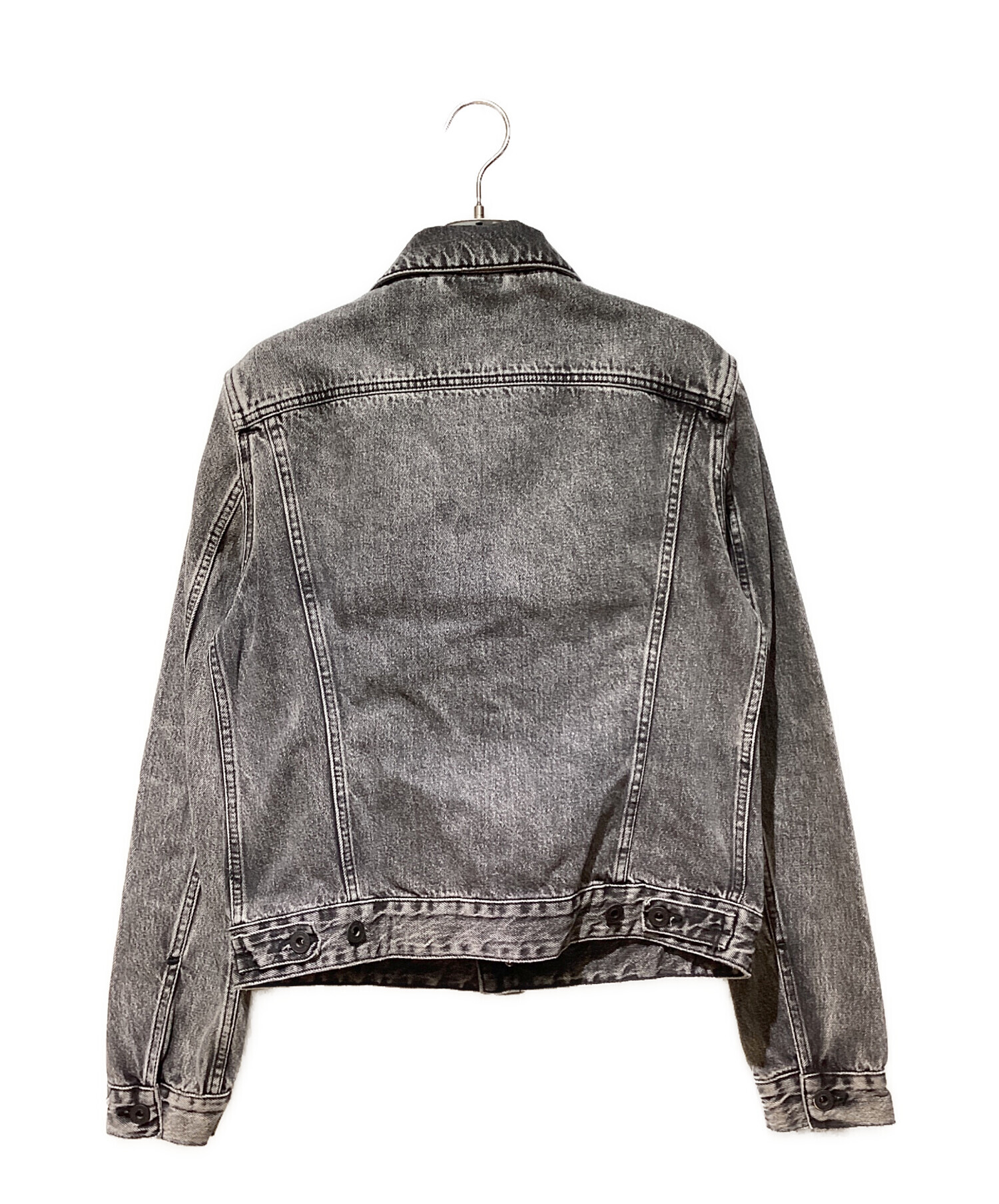中古・古着通販】OFFWHITE (オフホワイト) デニムジャケット ブラック 