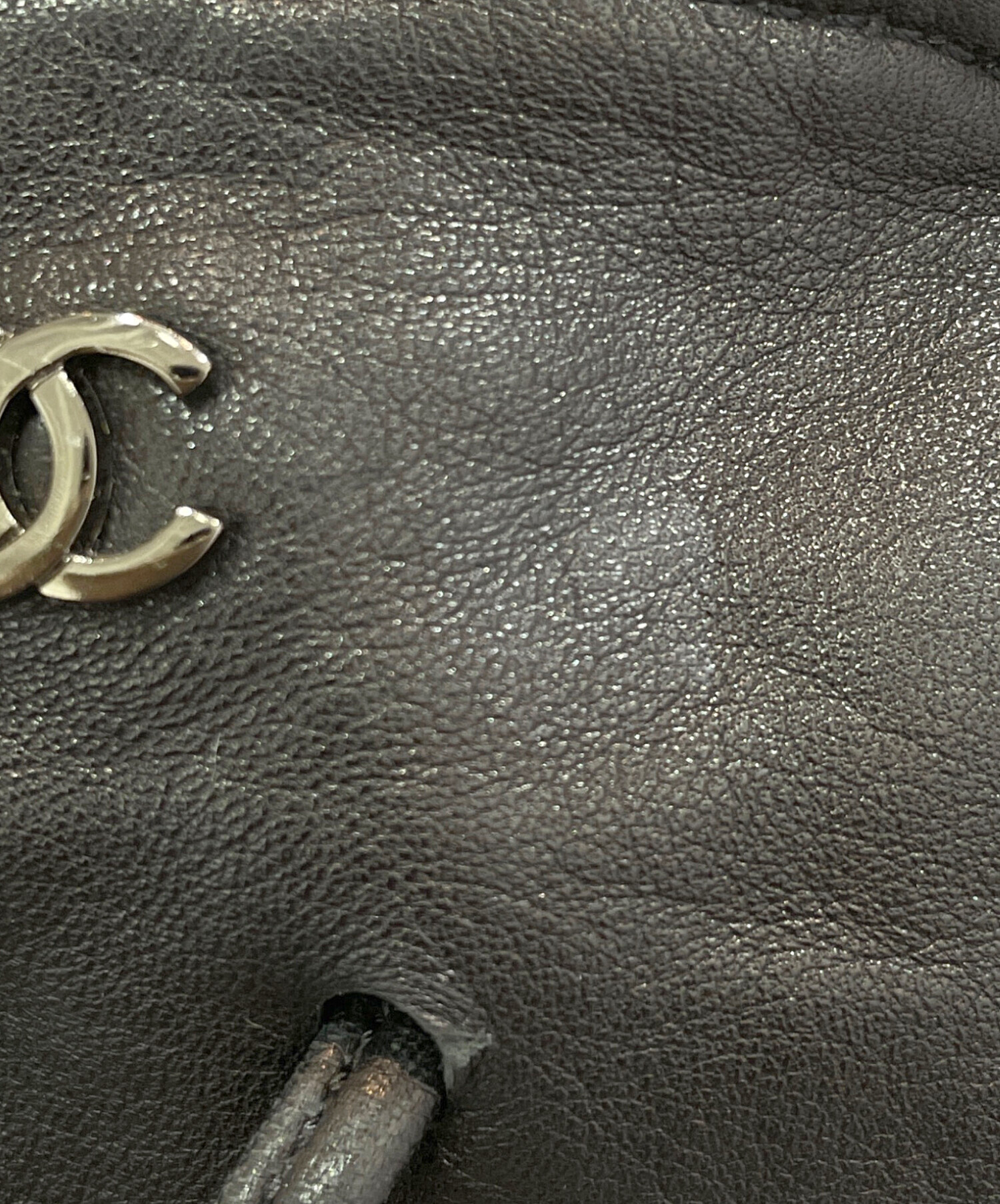 中古・古着通販】CHANEL (シャネル) ココマークポーチ ブラック