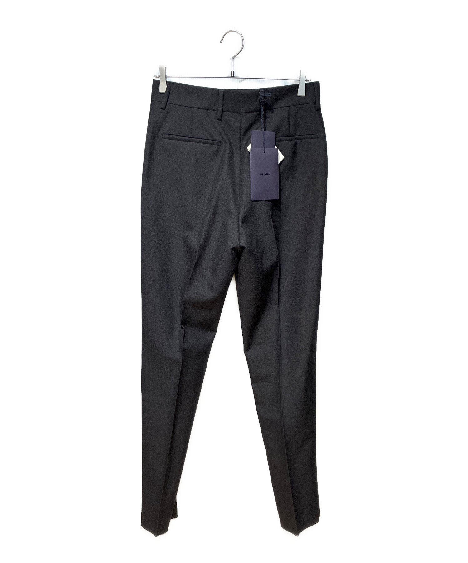 中古・古着通販】PRADA (プラダ) ウールミッドライズスリムカット 