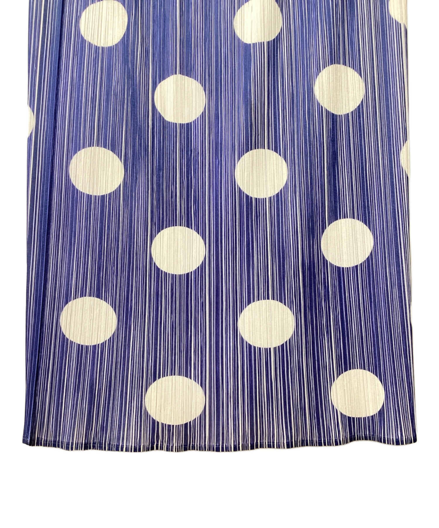 【ISSEY MIYAKE】 PLEATS PLEASE スカート ドット柄3 PLEATS PLEASE ドット柄プリーツロングスカート プリーツプリーズ