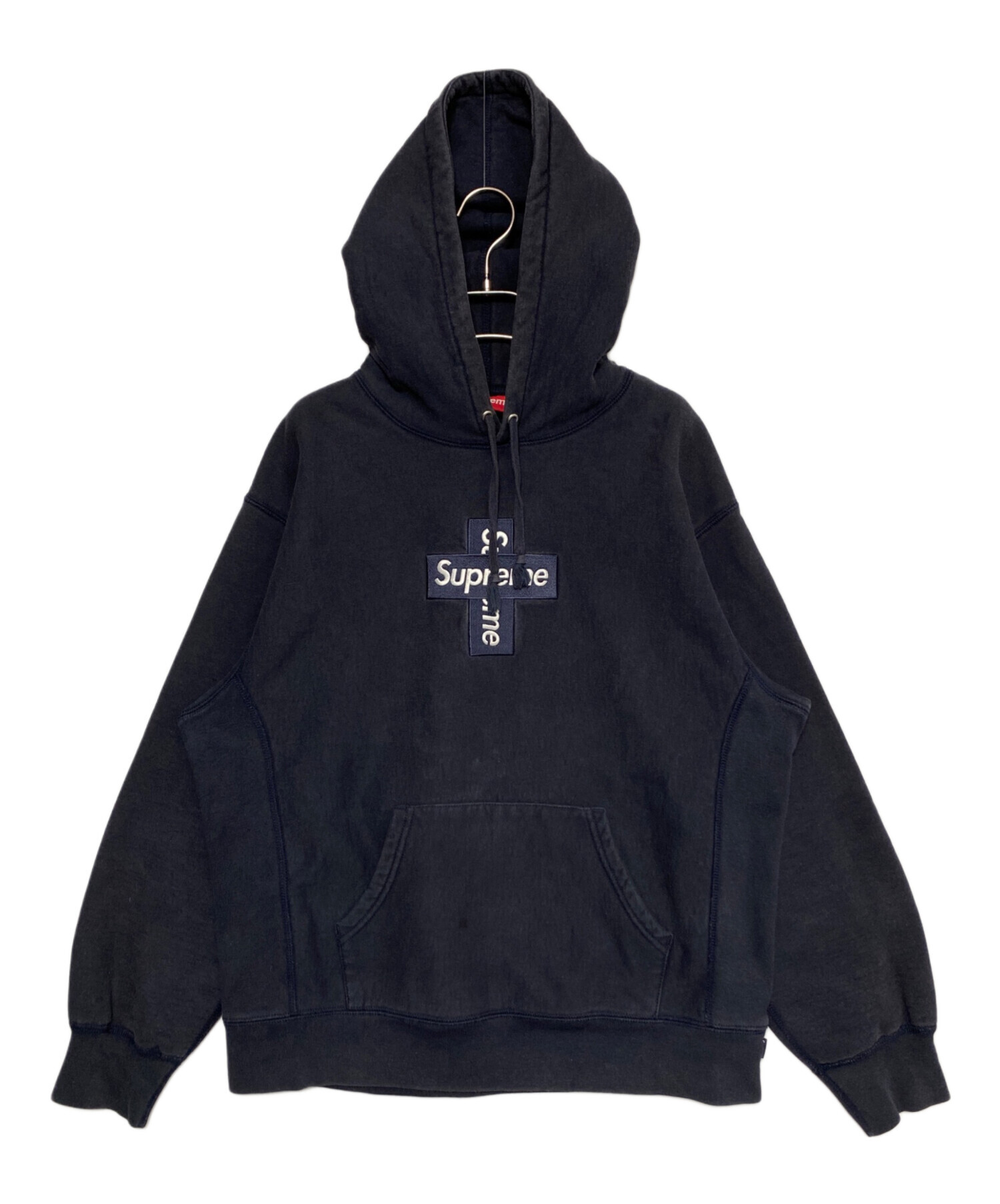 supreme ネイビー パーカー Supreme 刺繍Sロゴ ネイビー パーカー