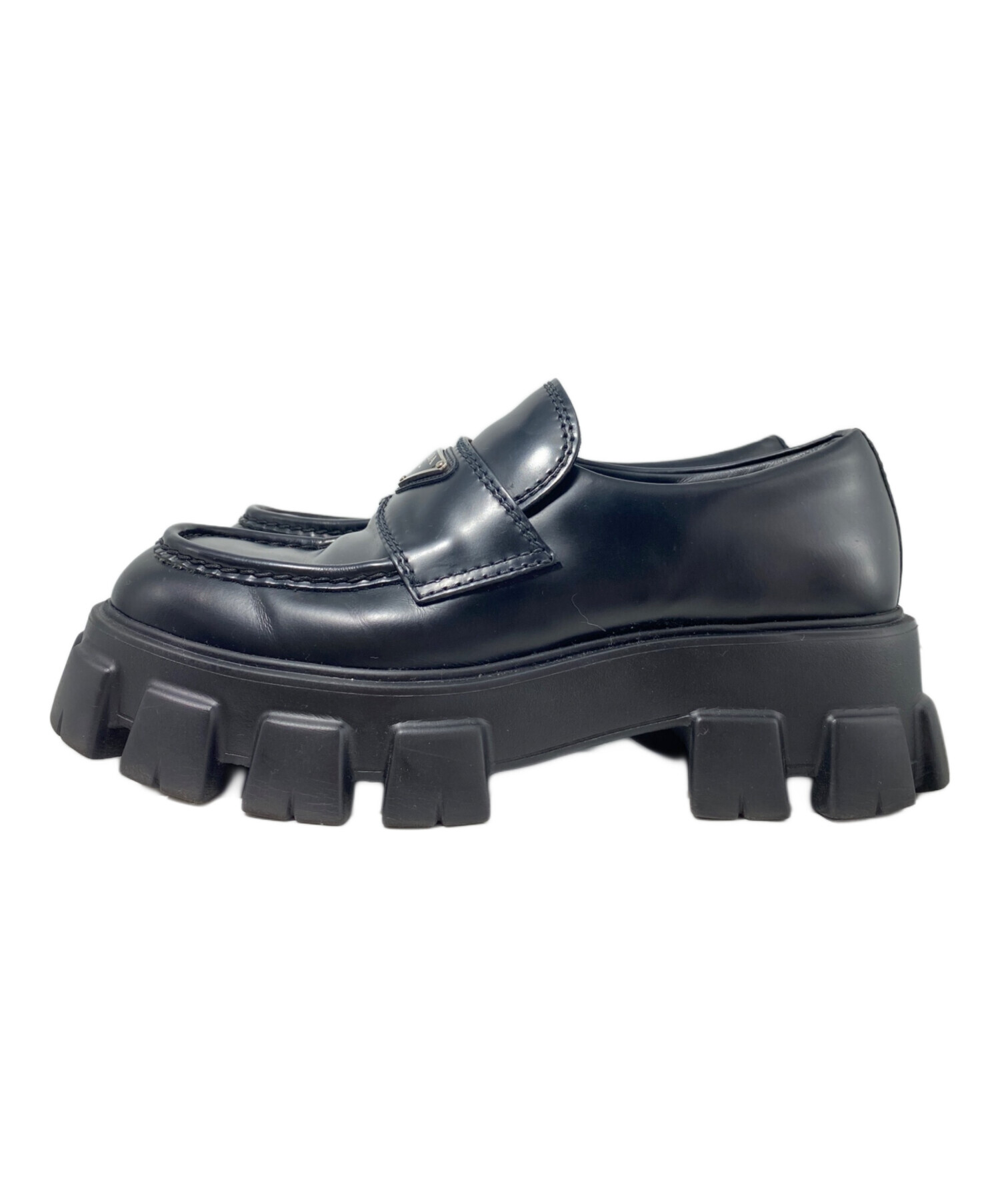 中古・古着通販】PRADA (プラダ) モノリス ブラッシュドレザー 