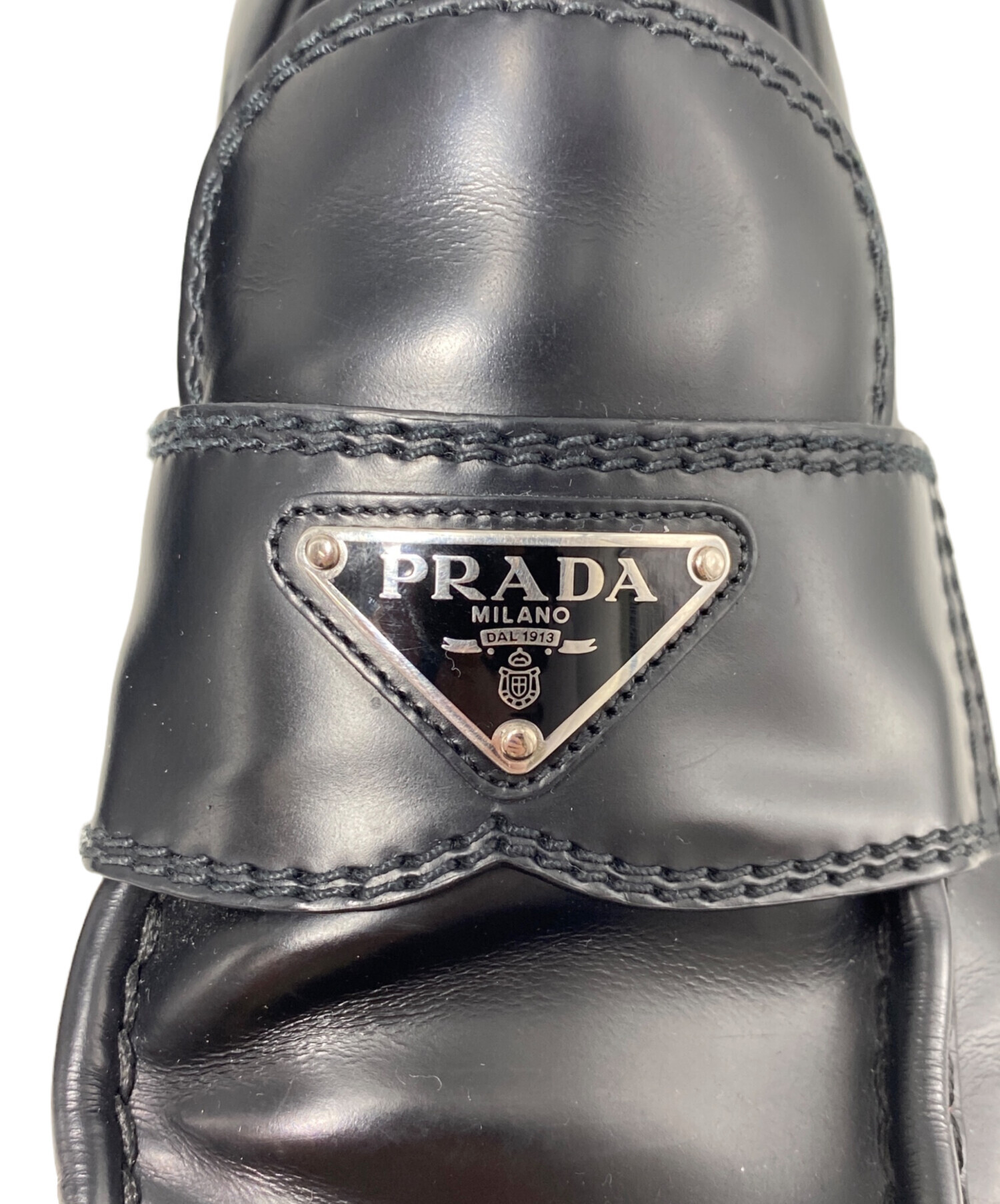 中古・古着通販】PRADA (プラダ) モノリス ブラッシュドレザー 