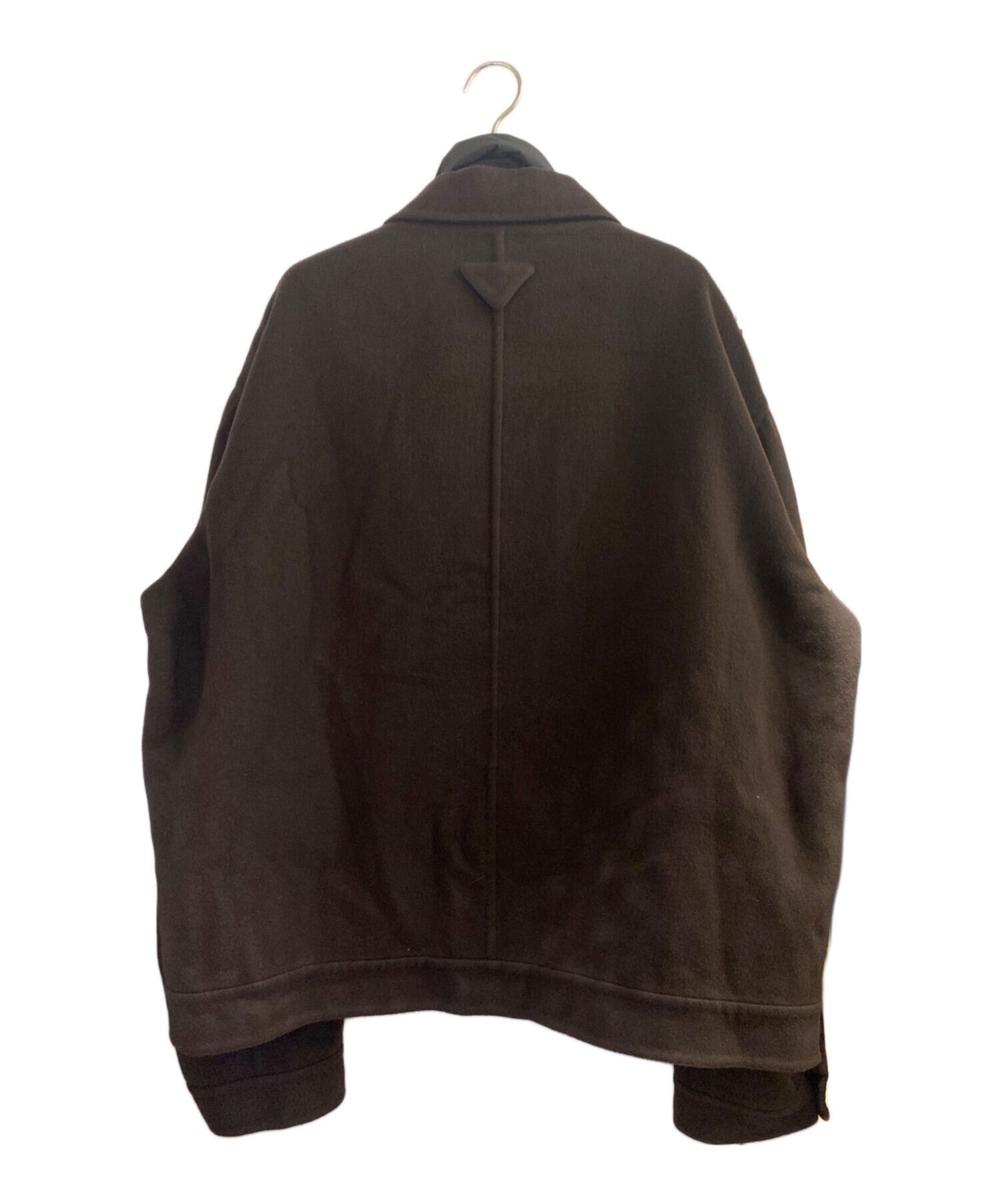 中古・古着通販】PRADA (プラダ) ナイロンベスト付きカシミヤコート