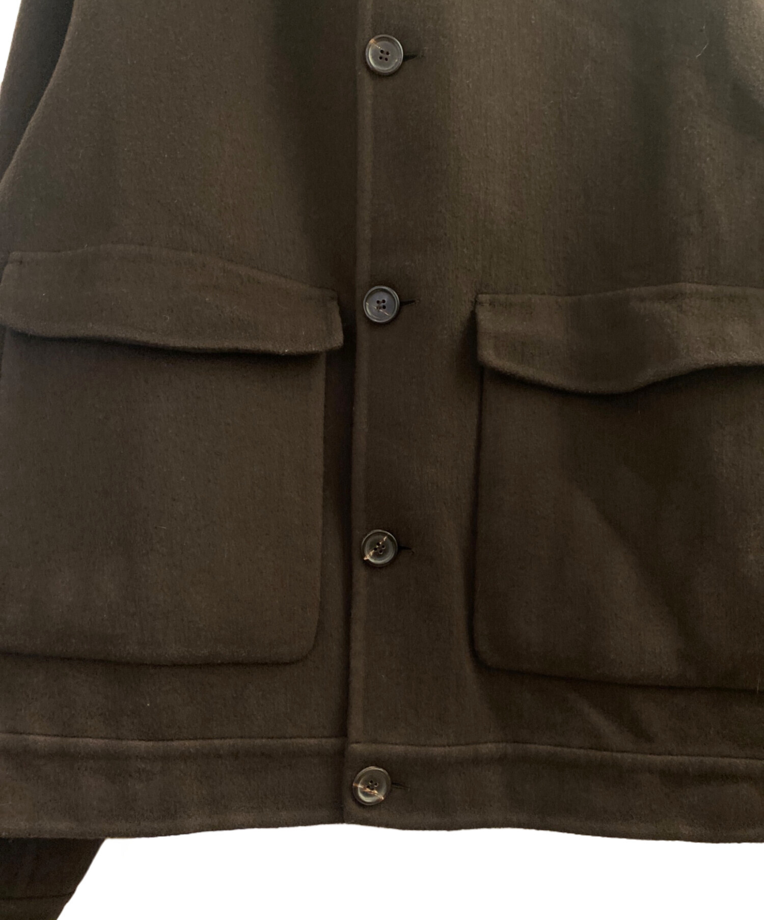 中古・古着通販】PRADA (プラダ) ナイロンベスト付きカシミヤコート