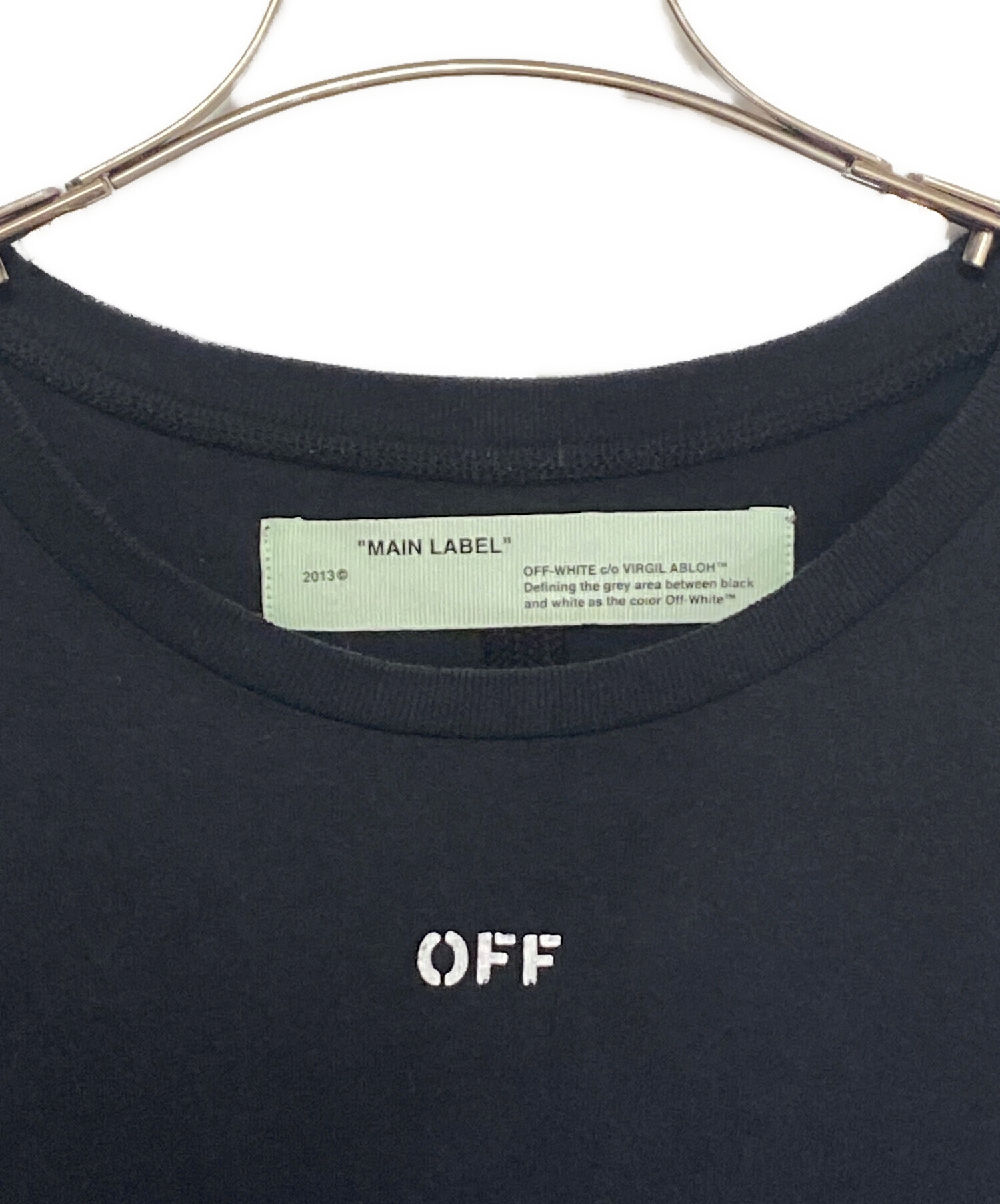 中古・古着通販】OFFWHITE (オフホワイト) スカルプリントTシャツ 