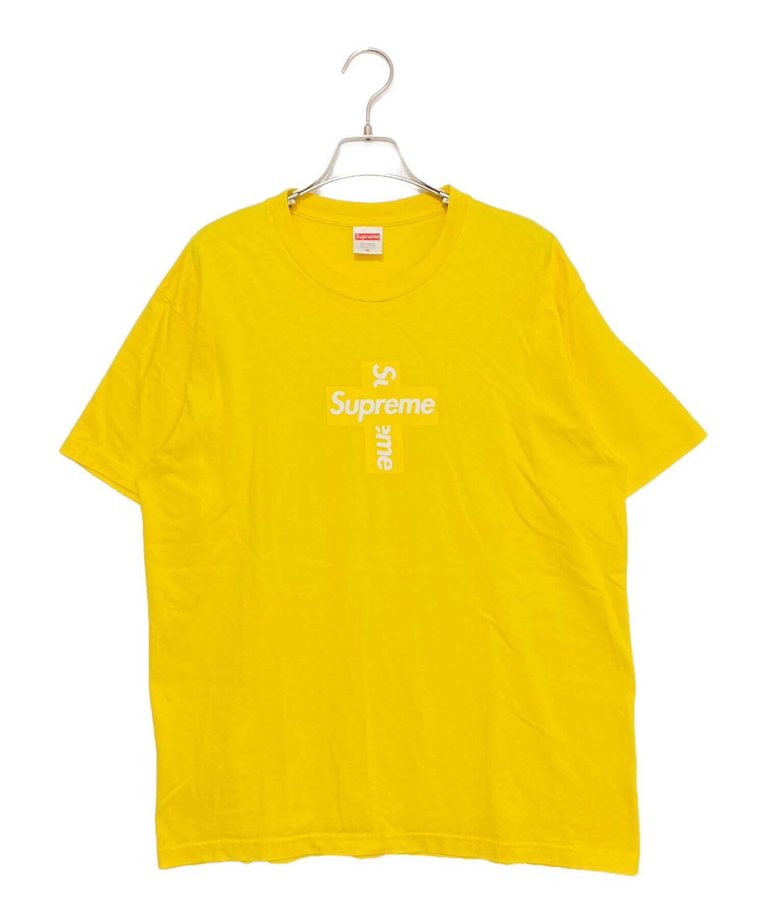 中古・古着通販】SUPREME (シュプリーム) Cross Box Logo Tee イエロー