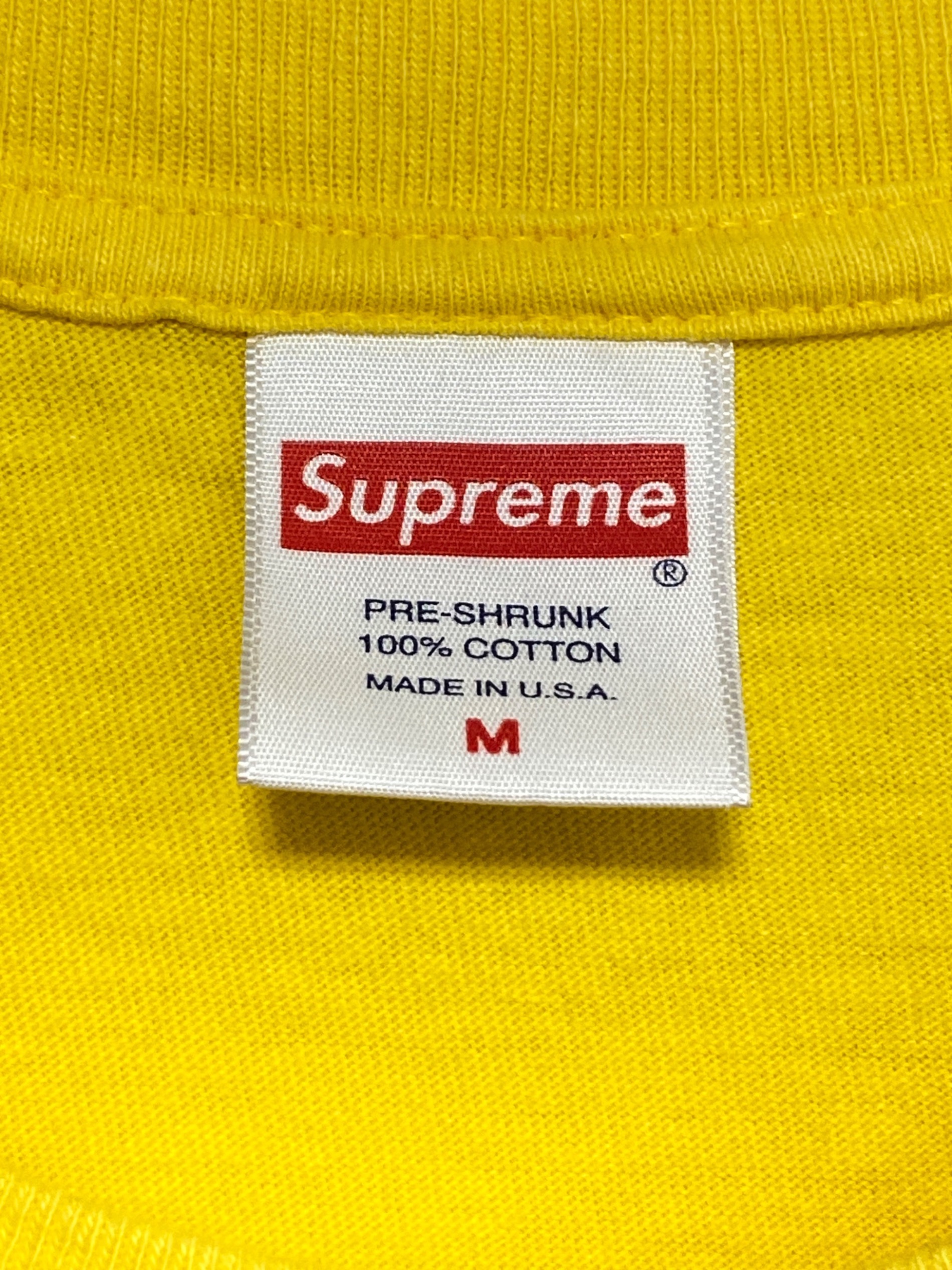 中古・古着通販】SUPREME (シュプリーム) Cross Box Logo Tee イエロー
