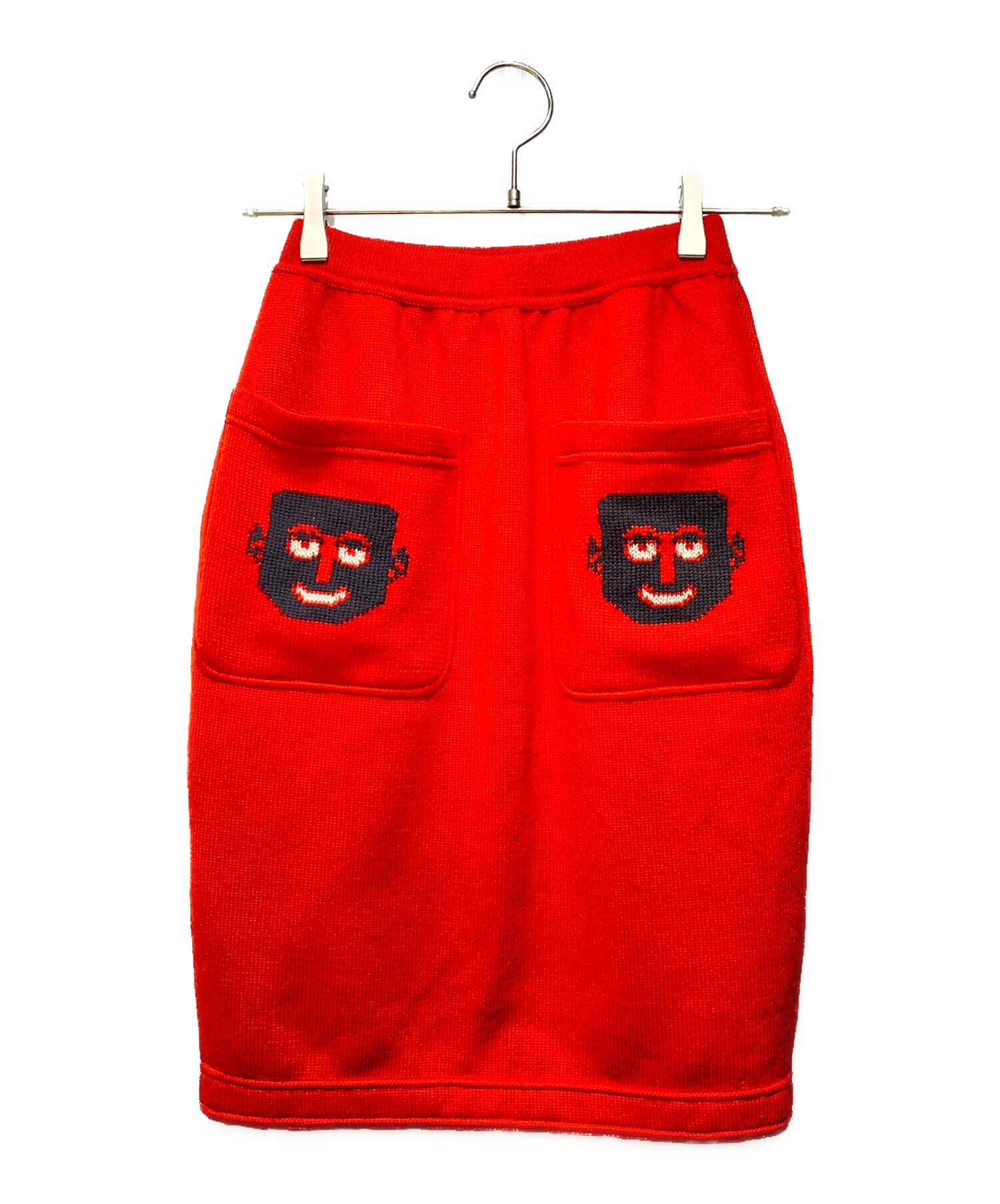 中古・古着通販】FENDI (フェンディ) ニットスカート レッド 中古・古着通販】FENDI (フェンディ) ニットスカート レッド