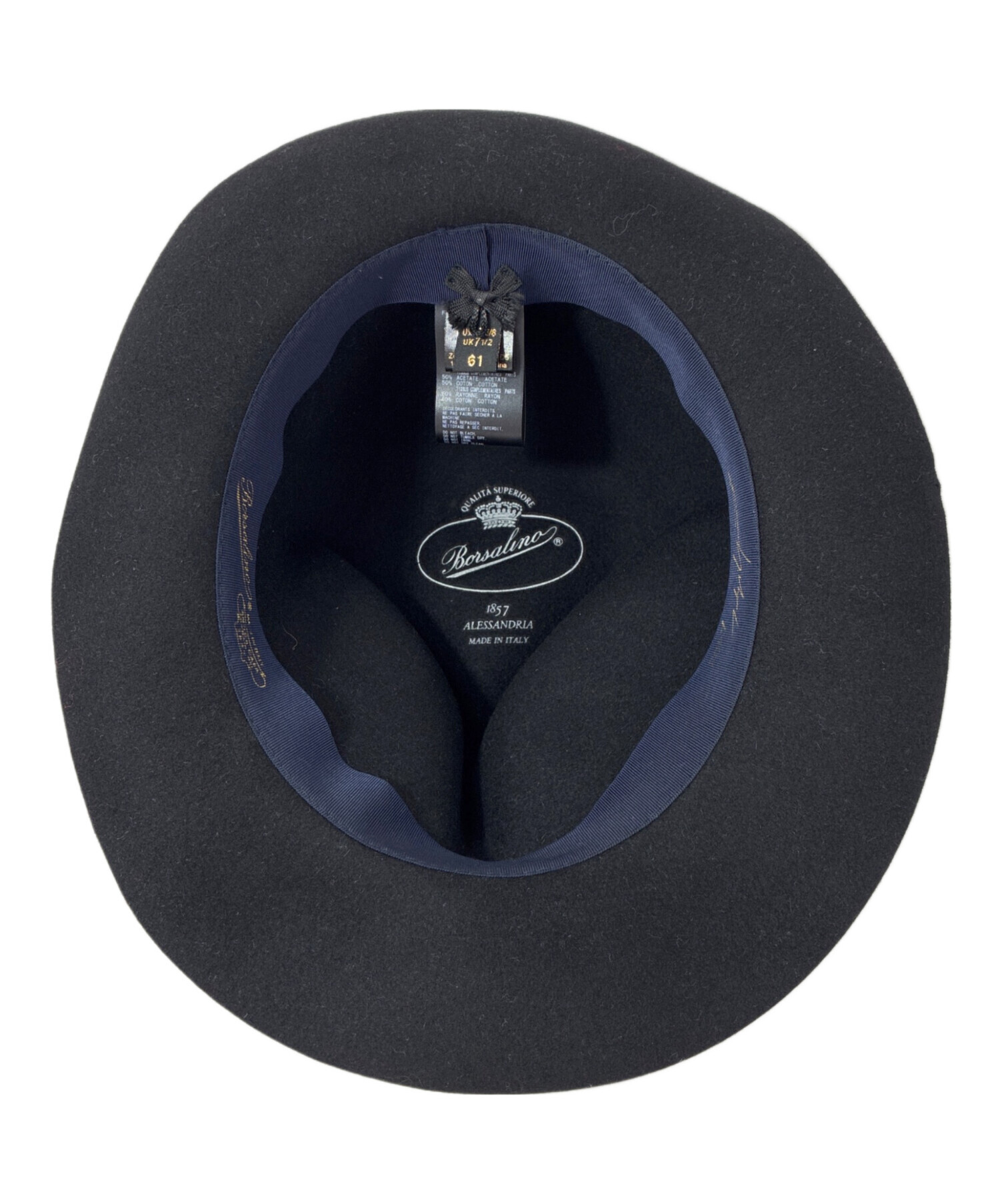 Yohji Yamamoto ボルサリーノコラボ　ギャバジンハット BORSALINO FOR YOHJI YAMAMOTO | Yohji Yamamoto (ヨウジヤマモト