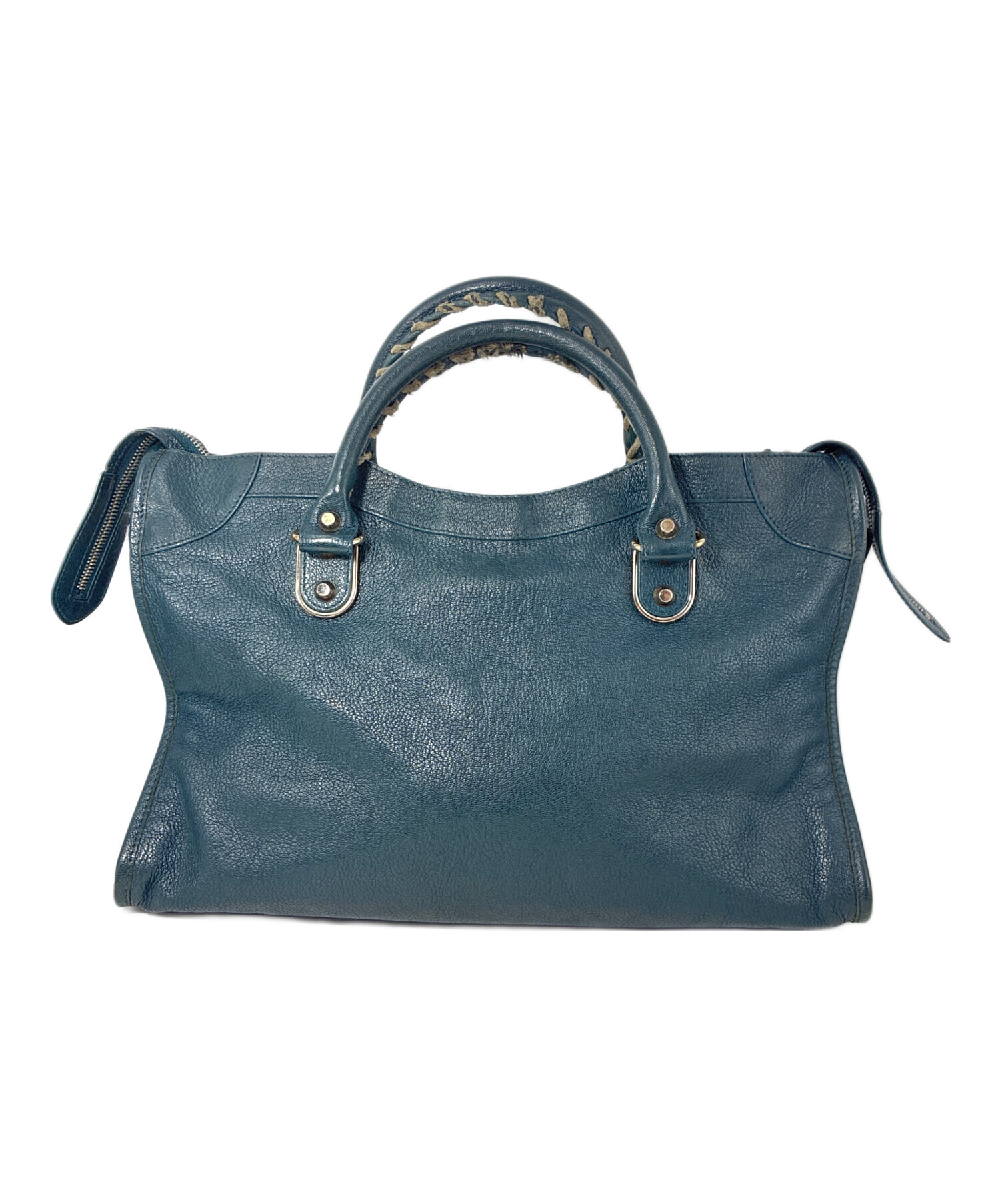 【極美品】バレンシアガ メタリック エッジ ハンドバッグ 2way ブルー BALENCIAGA - 【極美品】バレンシアガ メタリック エッジ ハンドバッグ