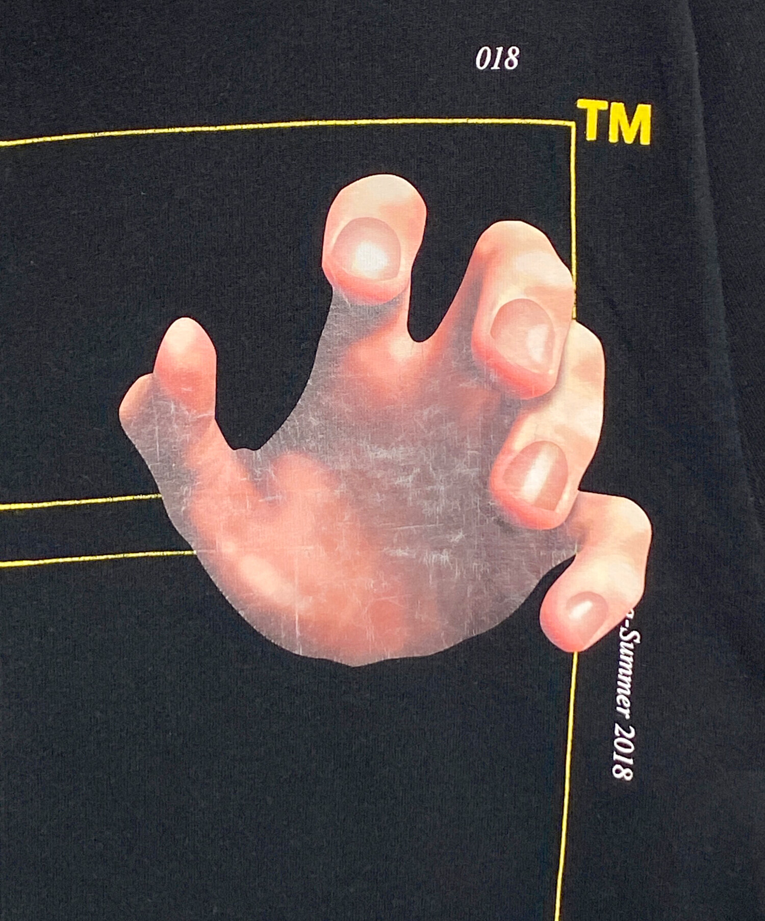 中古・古着通販】OFFWHITE (オフホワイト) ハンドプリントTシャツ 