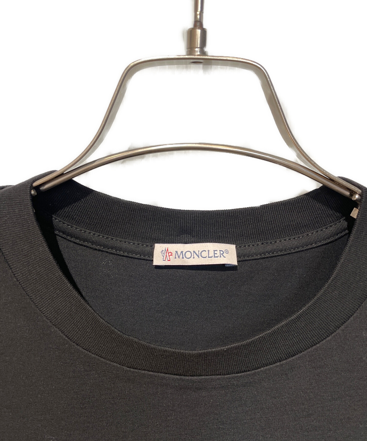 中古・古着通販】MONCLER (モンクレール) ワッペンTシャツ ブラック