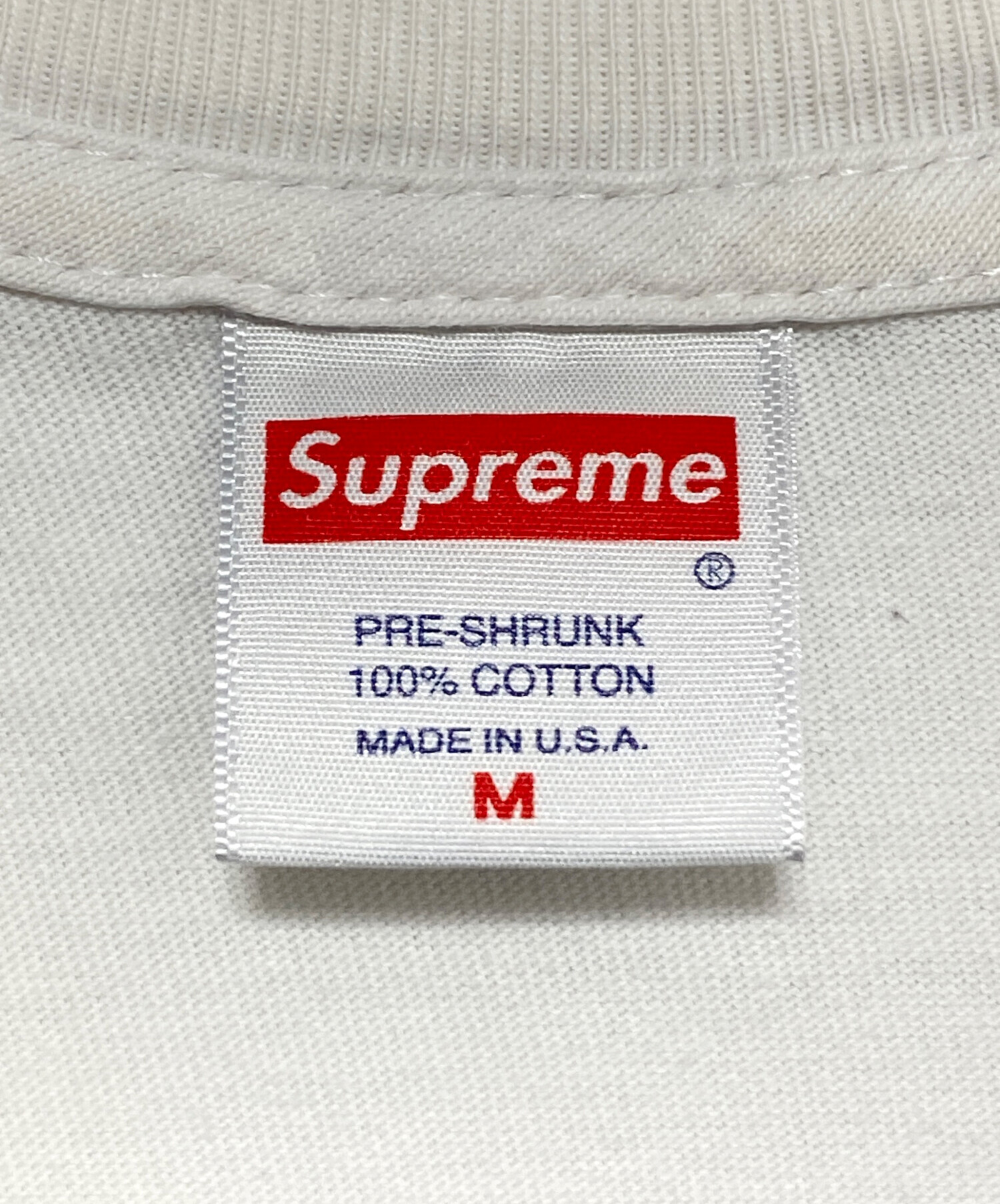中古・古着通販】SUPREME (シュプリーム) Cross Box Logo Tee ホワイト
