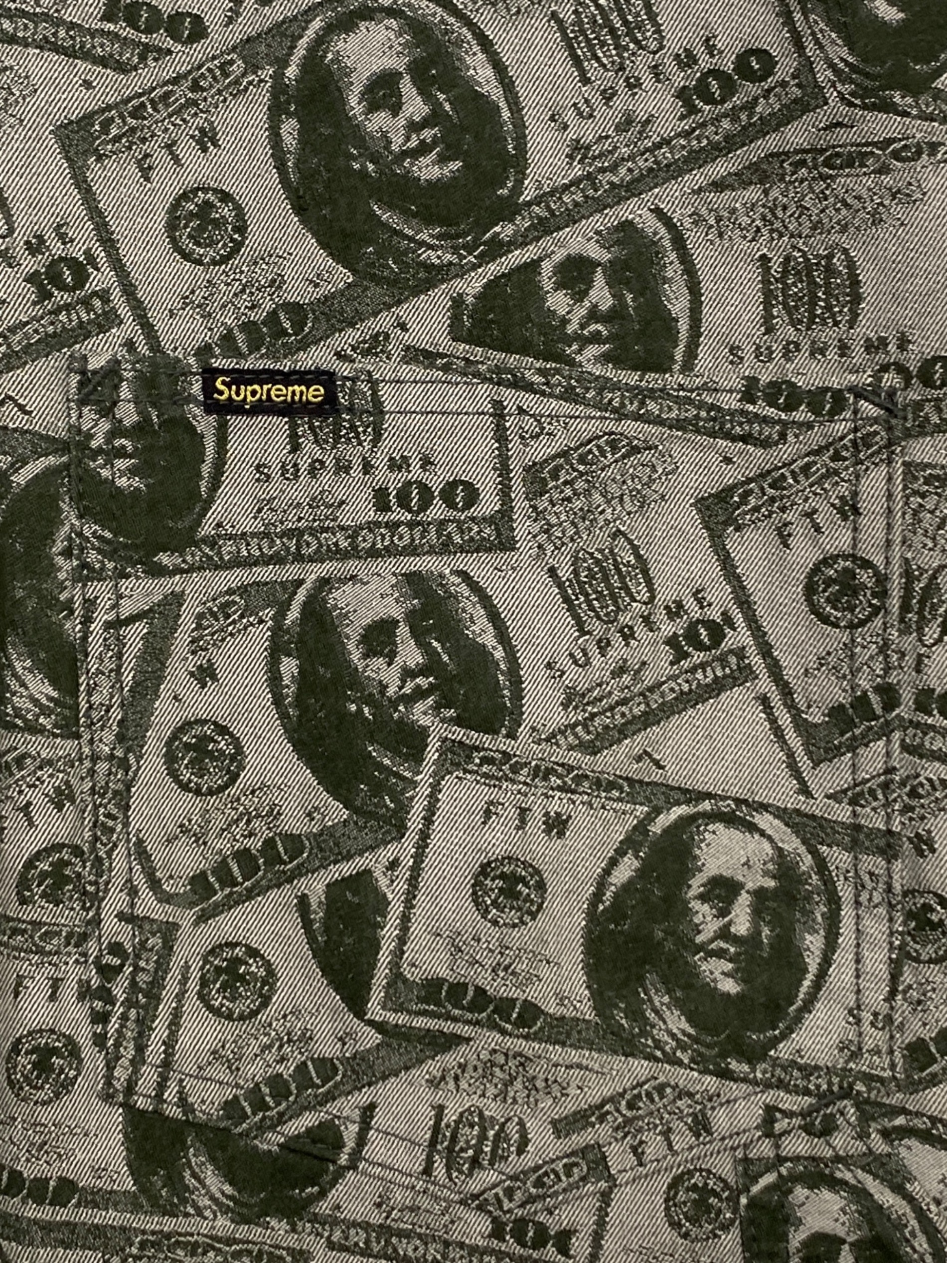 中古・古着通販】SUPREME (シュプリーム) 100 Dollar Bill Overalls