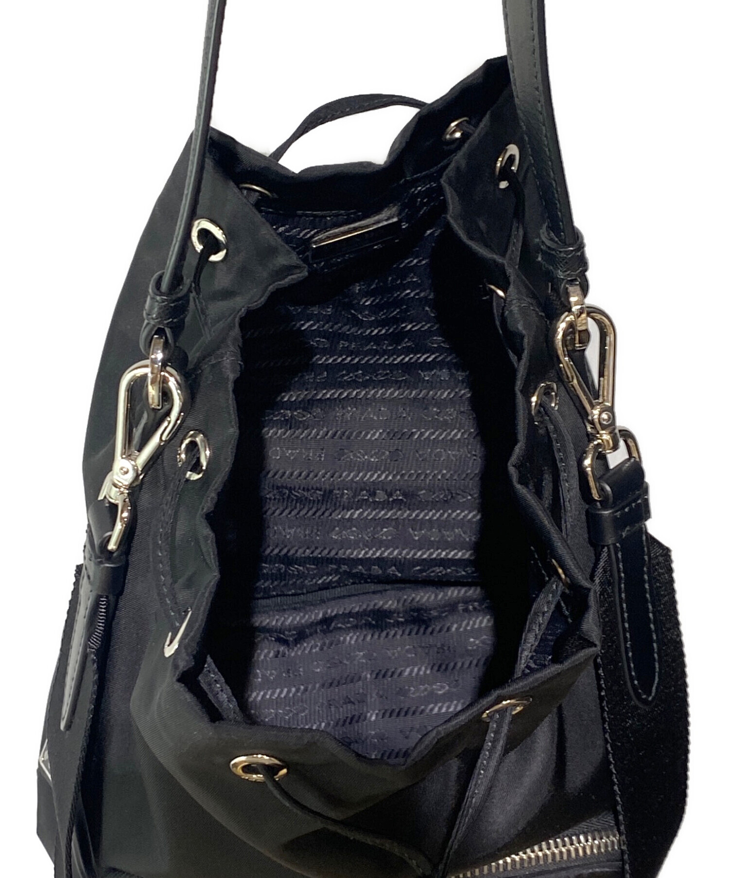 中古・古着通販】PRADA (プラダ) ロボパッチ ナイロンショルダーバッグ 