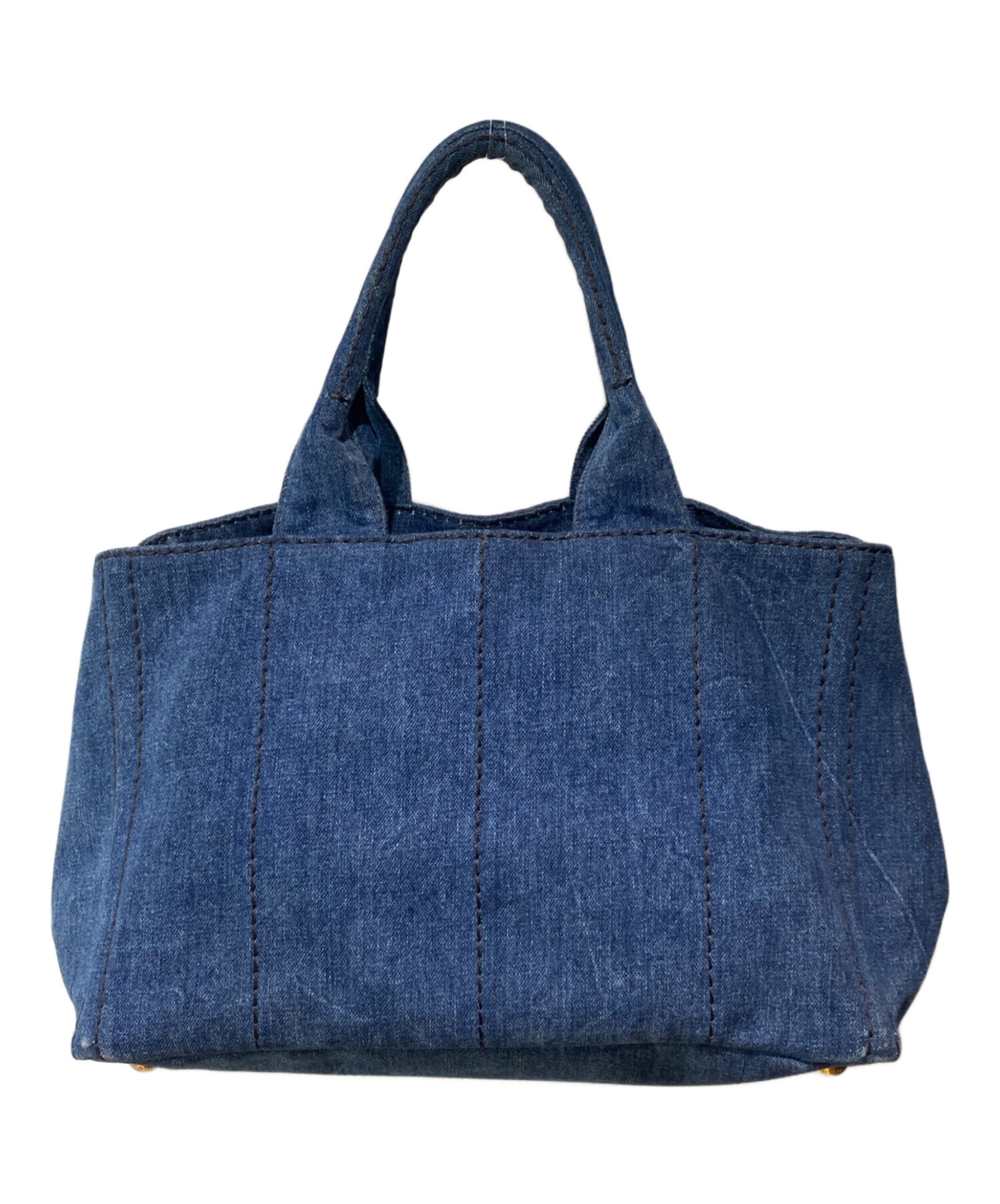 中古・古着通販】PRADA (プラダ) カナパ ハンドバッグ インディゴ 