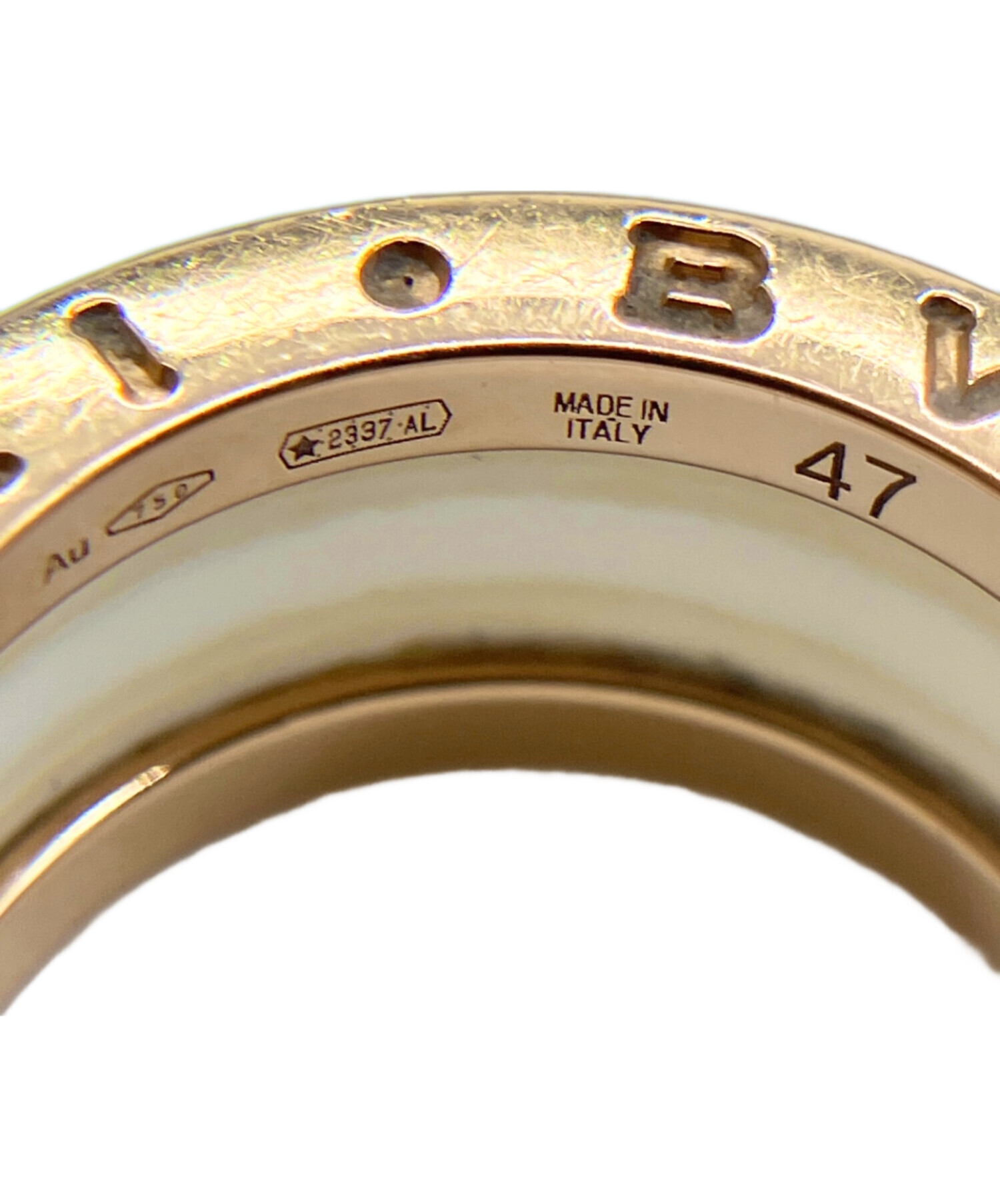 未使用 ブルガリ キーリング B.zero1キーホルダー ビーゼロワン  