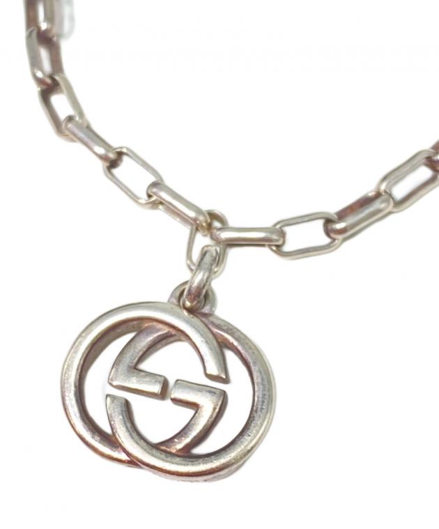 再出品 GUCCI グッチ エナメルインターロッキングG 喜平ブレスレット17号 中古・古着通販】GUCCI (グッチ) インターロッキングG ブレスレット