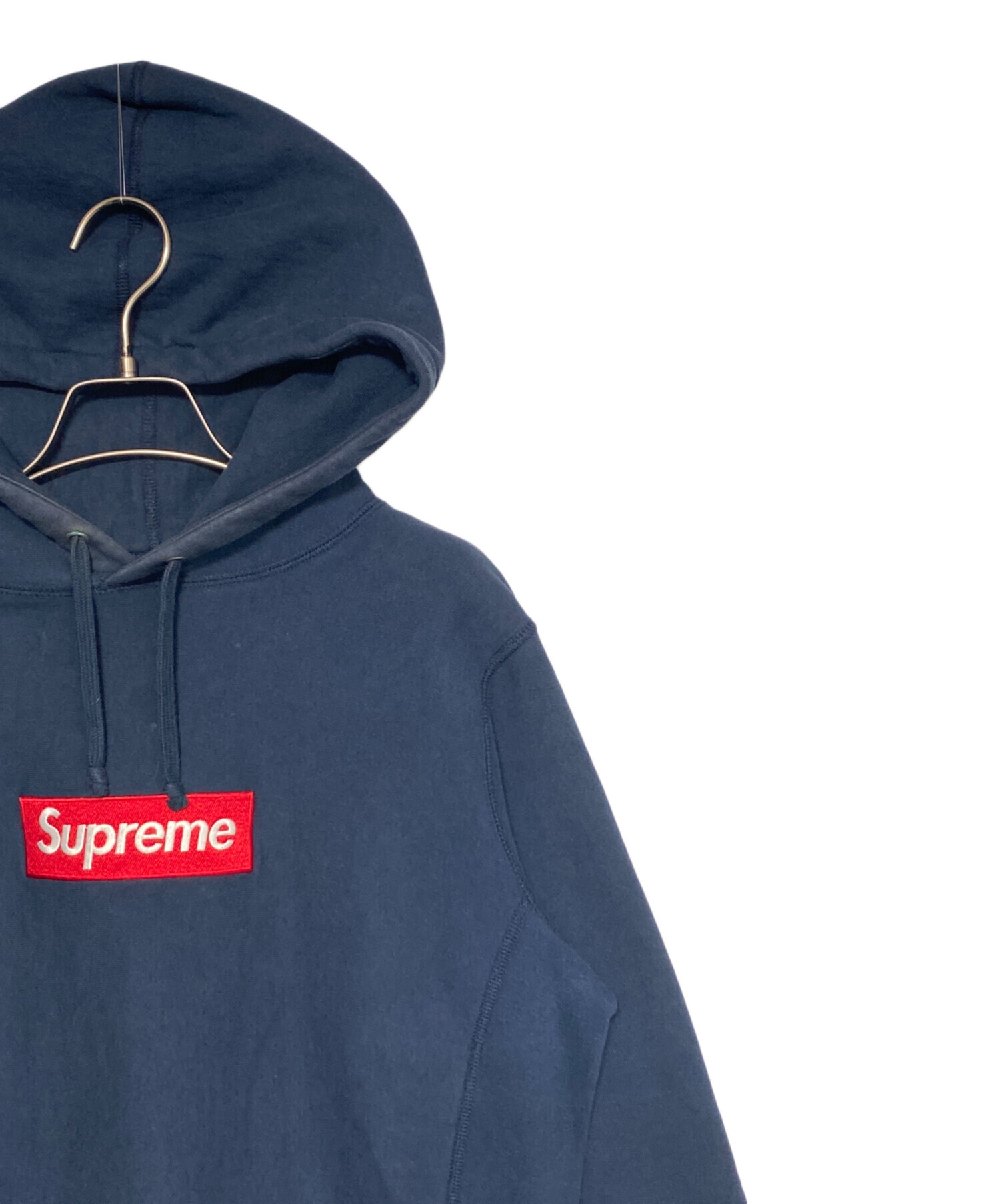 トップス Supreme boxlogo Hooded Sweatshirt navy L 中古・古着通販】SUPREME (シュプリーム) Box Logo Hooded Sweatshirt