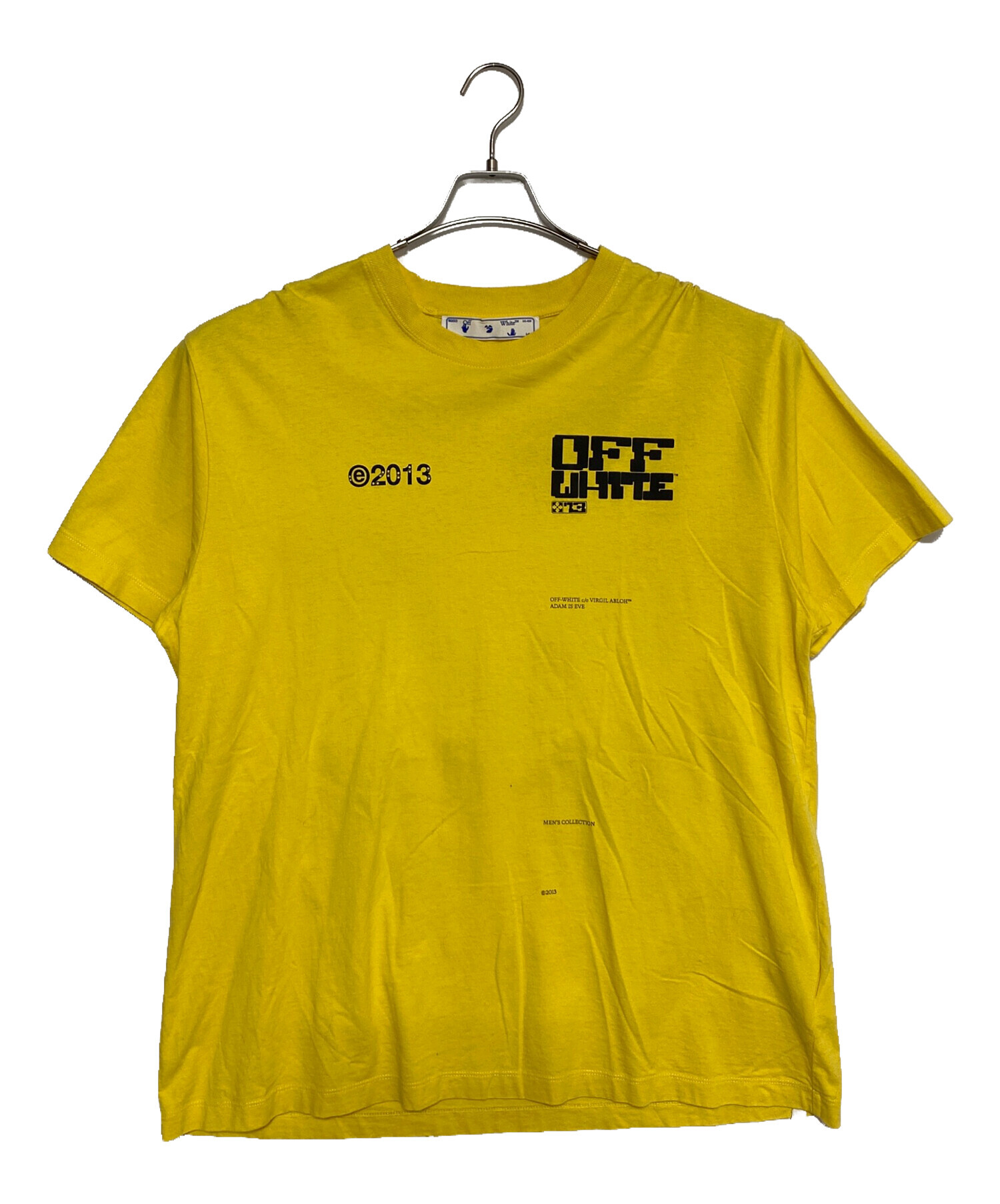 OFF-WHITE オフホワイト カジュアルシャツ S 黄 【古着】【中古】【送料無料】 中古・古着通販】OFFWHITE (オフホワイト) Tシャツ イエロー サイズ:S