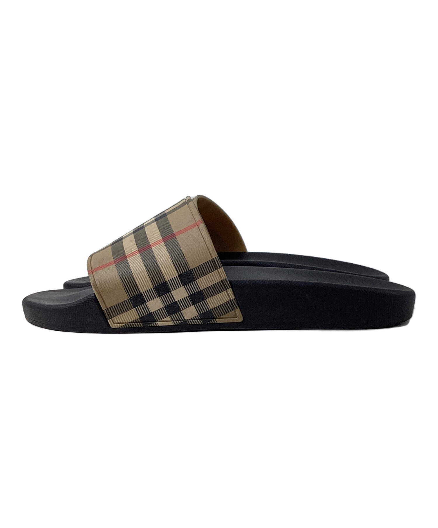 中古・古着通販】BURBERRY (バーバリー) チェック スライド ブラック 