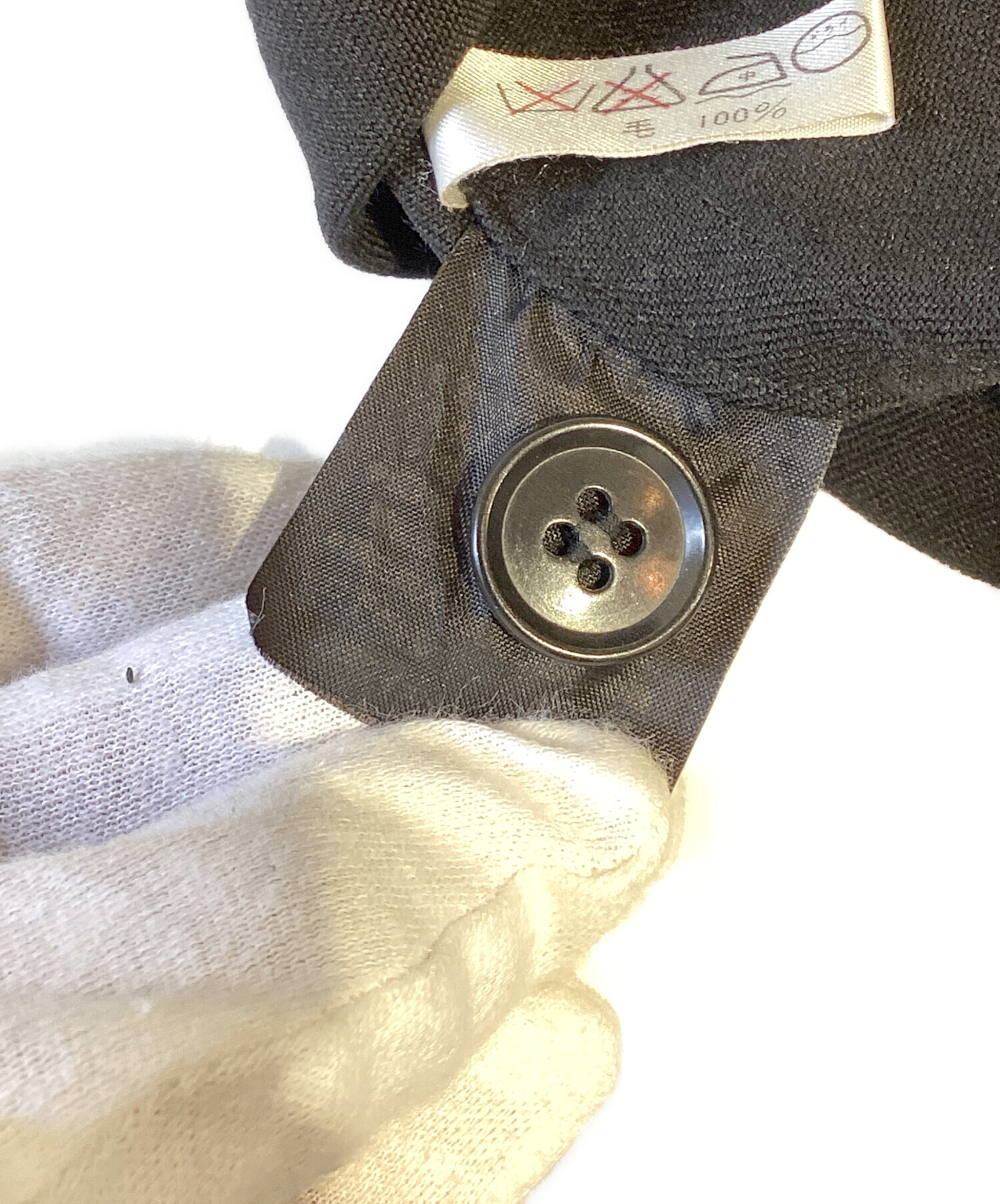 ★ワイズアーカイブ★Y'sスイングトップ ブルゾン ウール カットオフ S ☆ワイズアーカイブ☆Y'sスイングトップ ブルゾン ウール カット