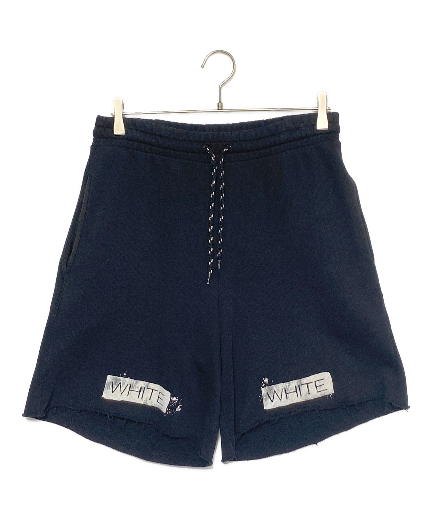中古・古着通販】OFFWHITE (オフホワイト) バイアスロゴハーフパンツ 