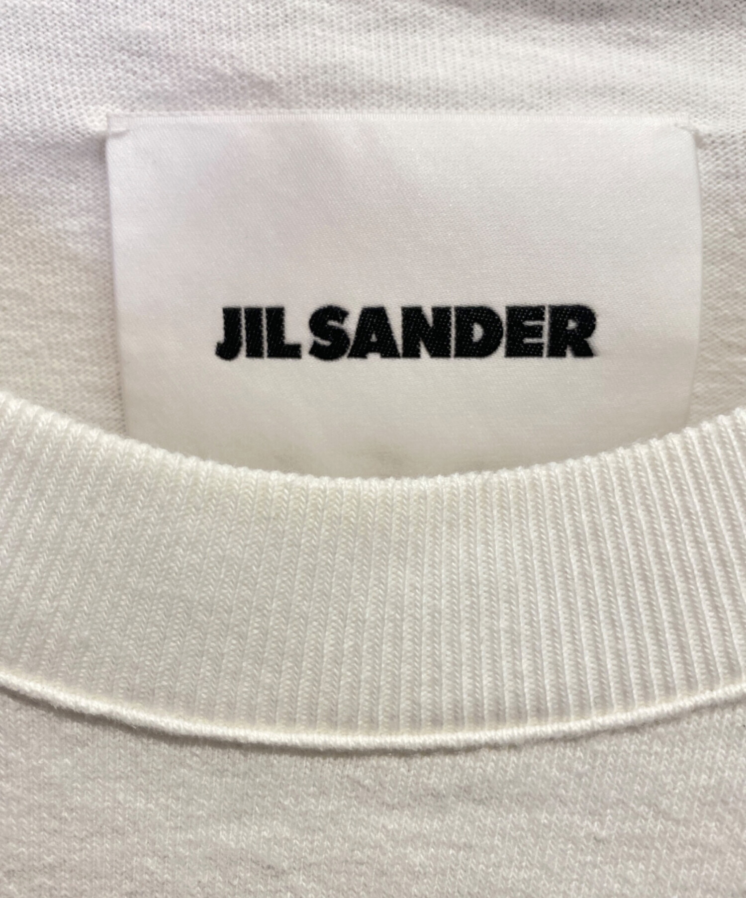 中古・古着通販】JIL SANDER (ジルサンダー) ロゴTシャツ ホワイト