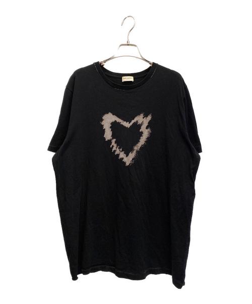 【未使用タグ付き】サンローランパリ　ヴァーシティ フェルト刺繍ロゴ Tシャツ 中古・古着通販】Saint Laurent Paris (サンローランパリ) コットン