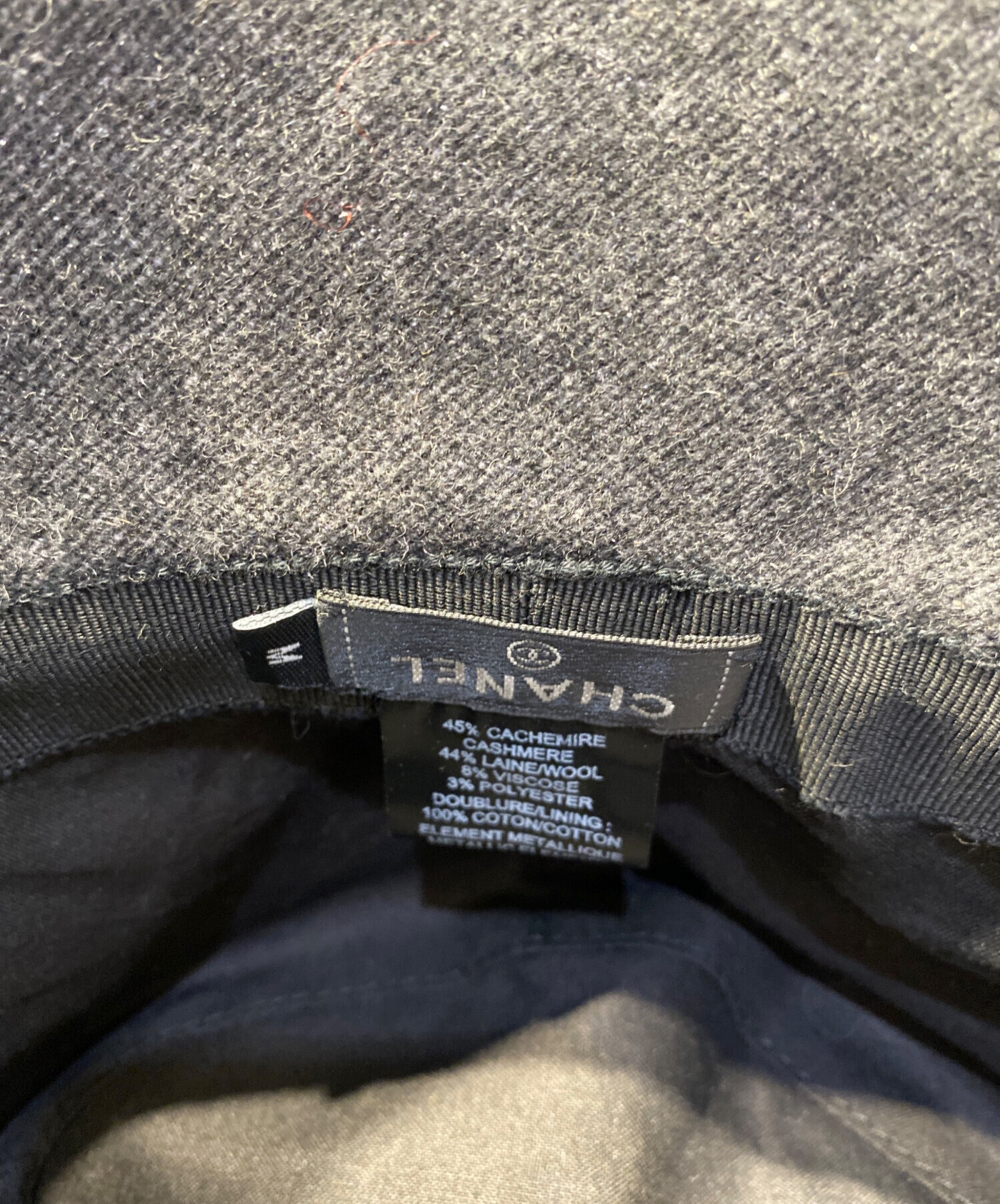 中古・古着通販】CHANEL (シャネル) ココマークカシミアウールハット