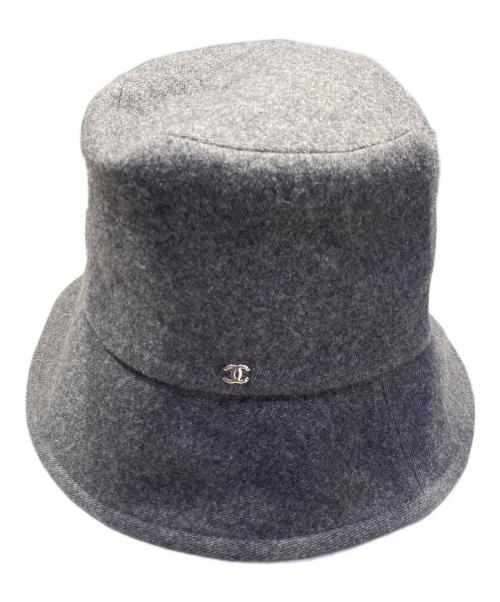 値下★CHANEL シャネル シルバー 2WAY ハット 値下☆CHANEL シャネル シルバー 2WAY ハット