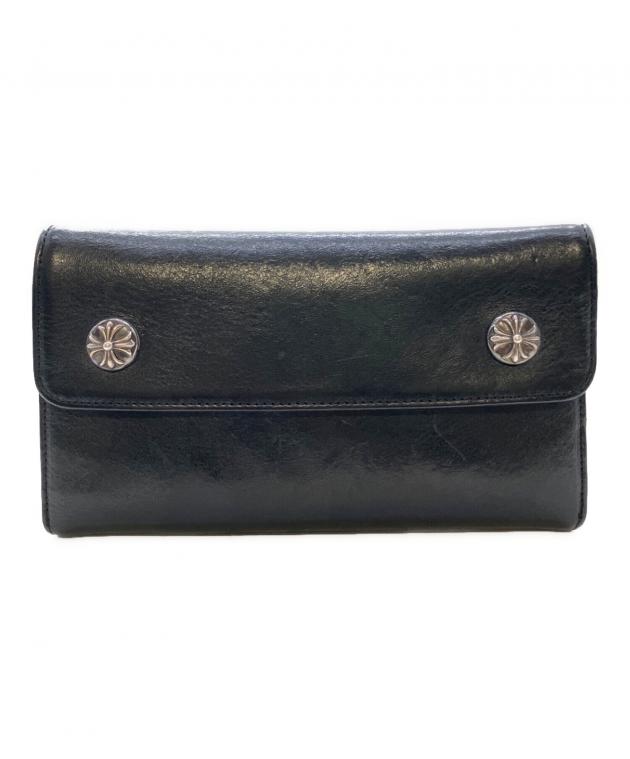 中古・古着通販】CHROME HEARTS (クロムハーツ) WAVE WALLET ブラック