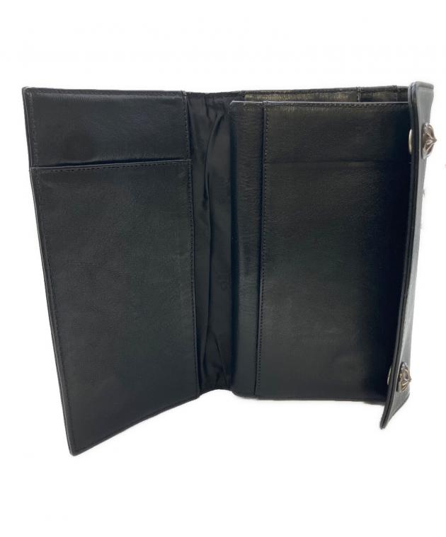 中古・古着通販】CHROME HEARTS (クロムハーツ) WAVE WALLET ブラック