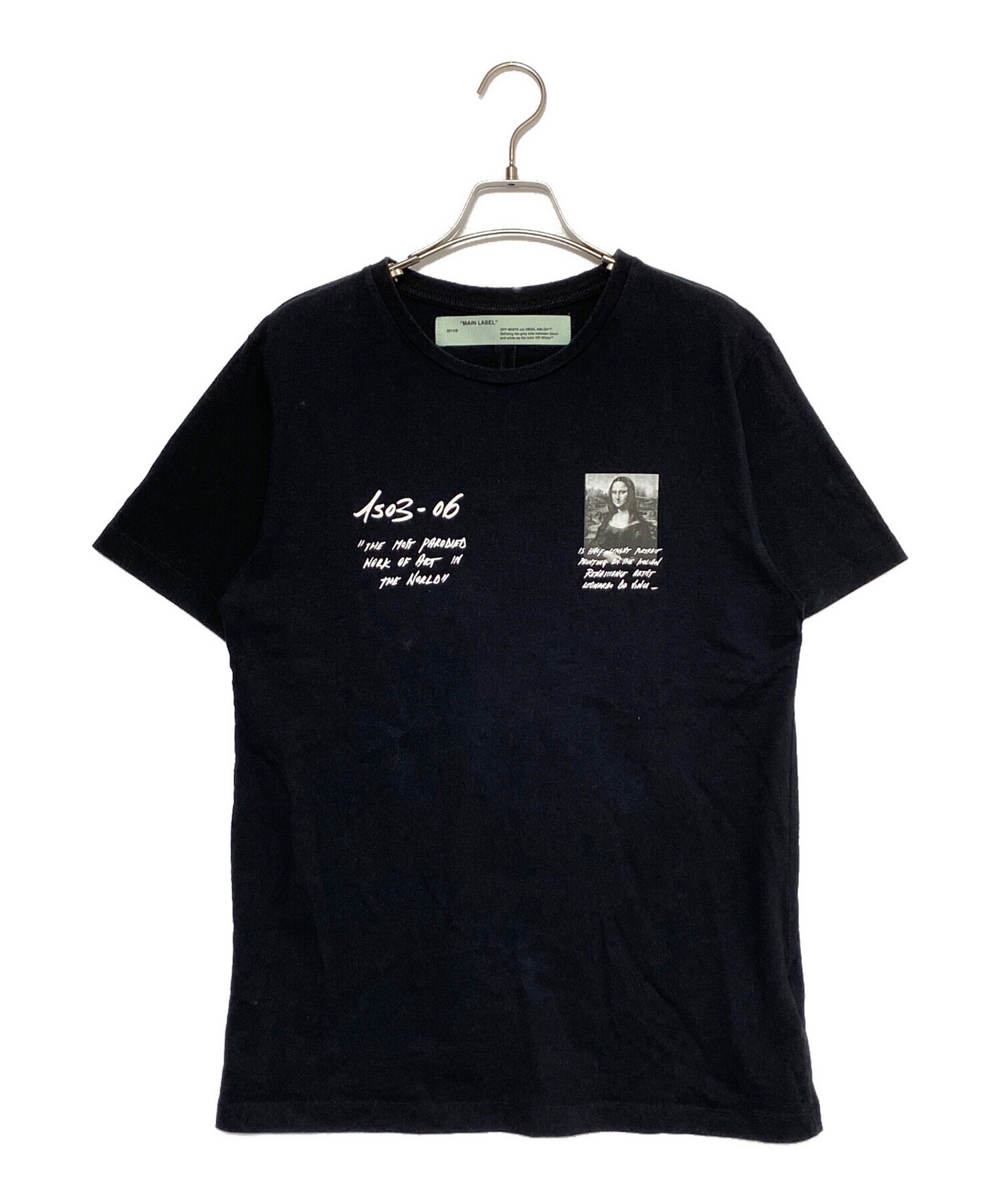 中古・古着通販】OFFWHITE (オフホワイト) Tシャツ ブラック サイズ:M 